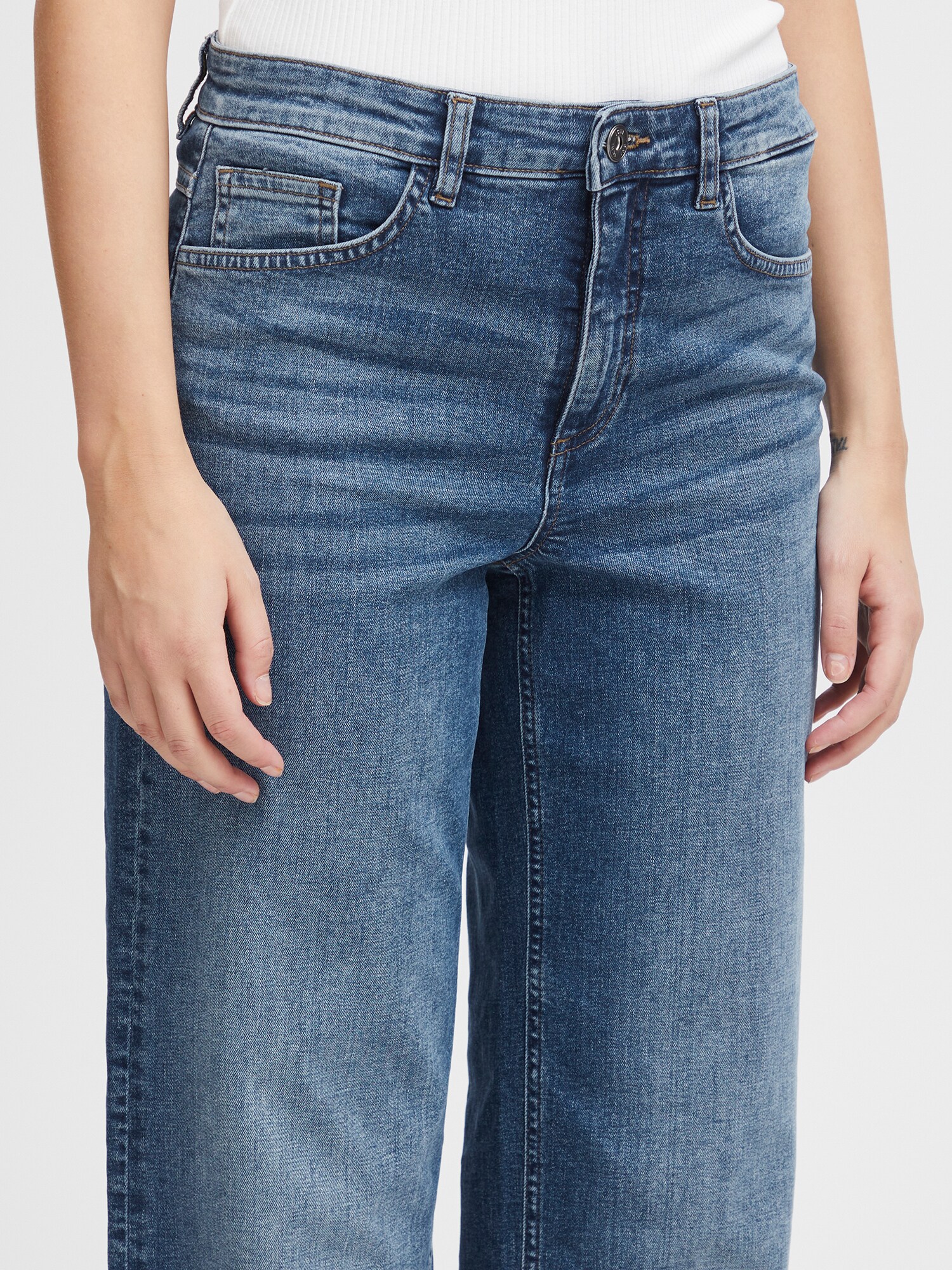 ICHI Džínsy 'Twiggy' modrá denim (obrázok 6)