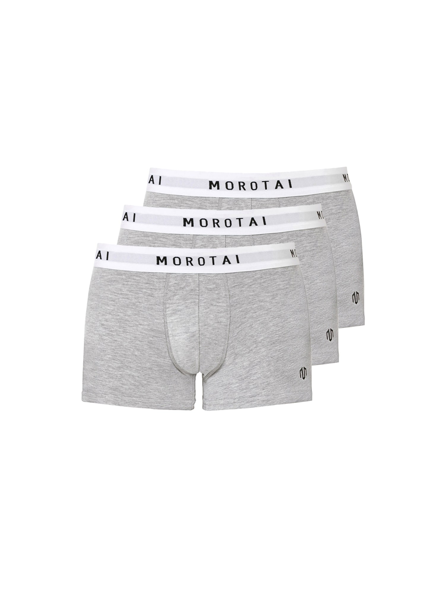 MOROTAI Calzoncillo boxer 'PREMIUM'  gris claro