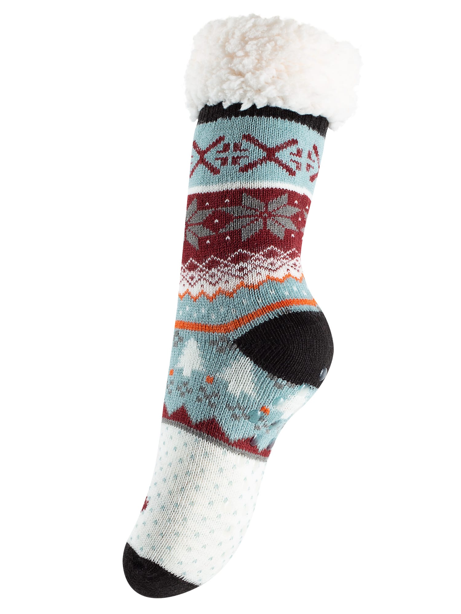 Yenita Calcetines  azul real / burdeos / negro / blanco