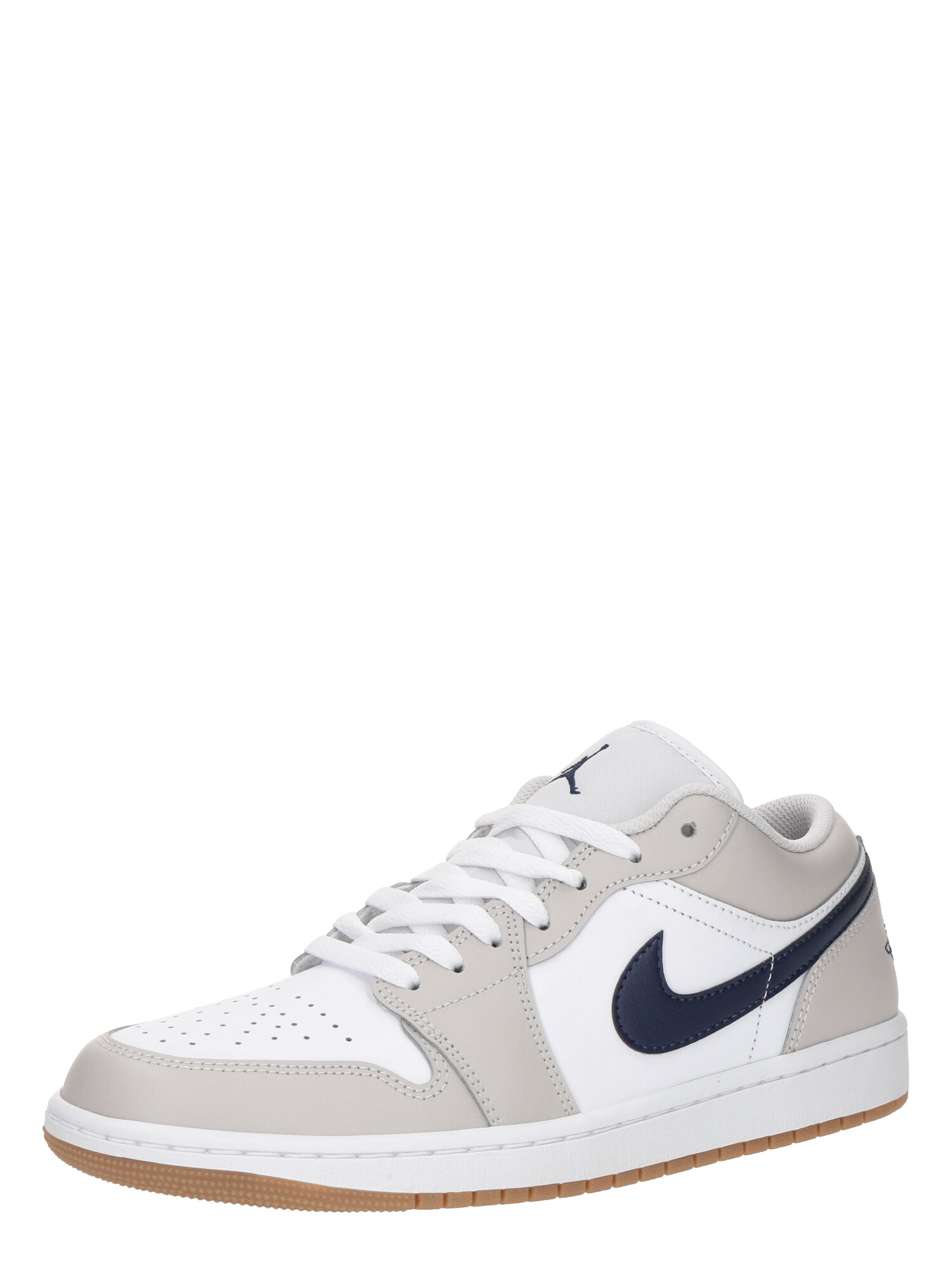 Jordan Nízke tenisky 'Air Jordan 1'  námornícka modrá / svetlosivá / biela
