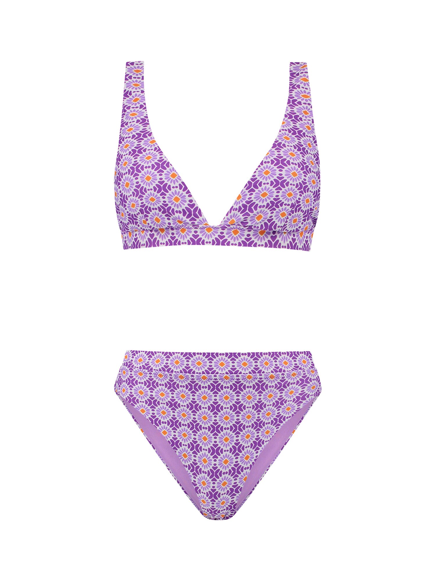 Shiwi Costum de baie două piese Amy  lila / mov pastel / portocaliu