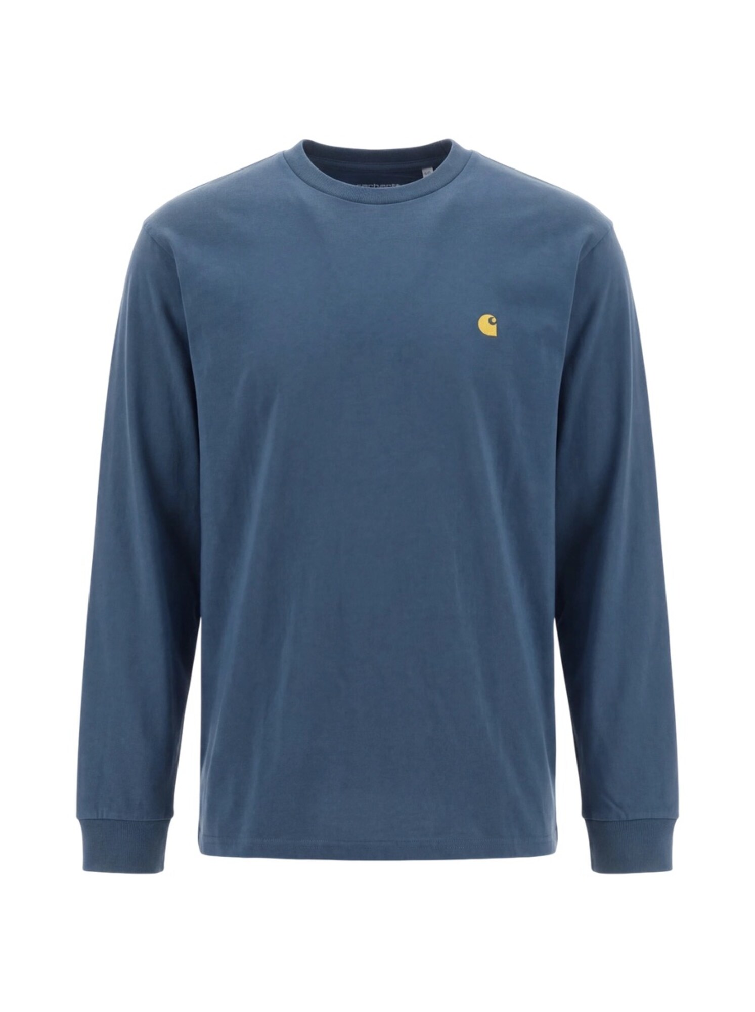 Carhartt WIP Tricou Chase albastru închis / auriu