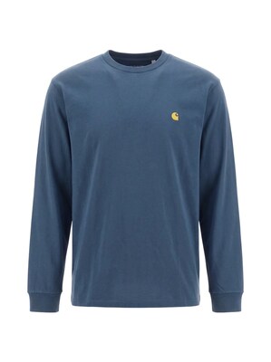 Carhartt WIP Camiseta 'Chase'  azul oscuro / oro