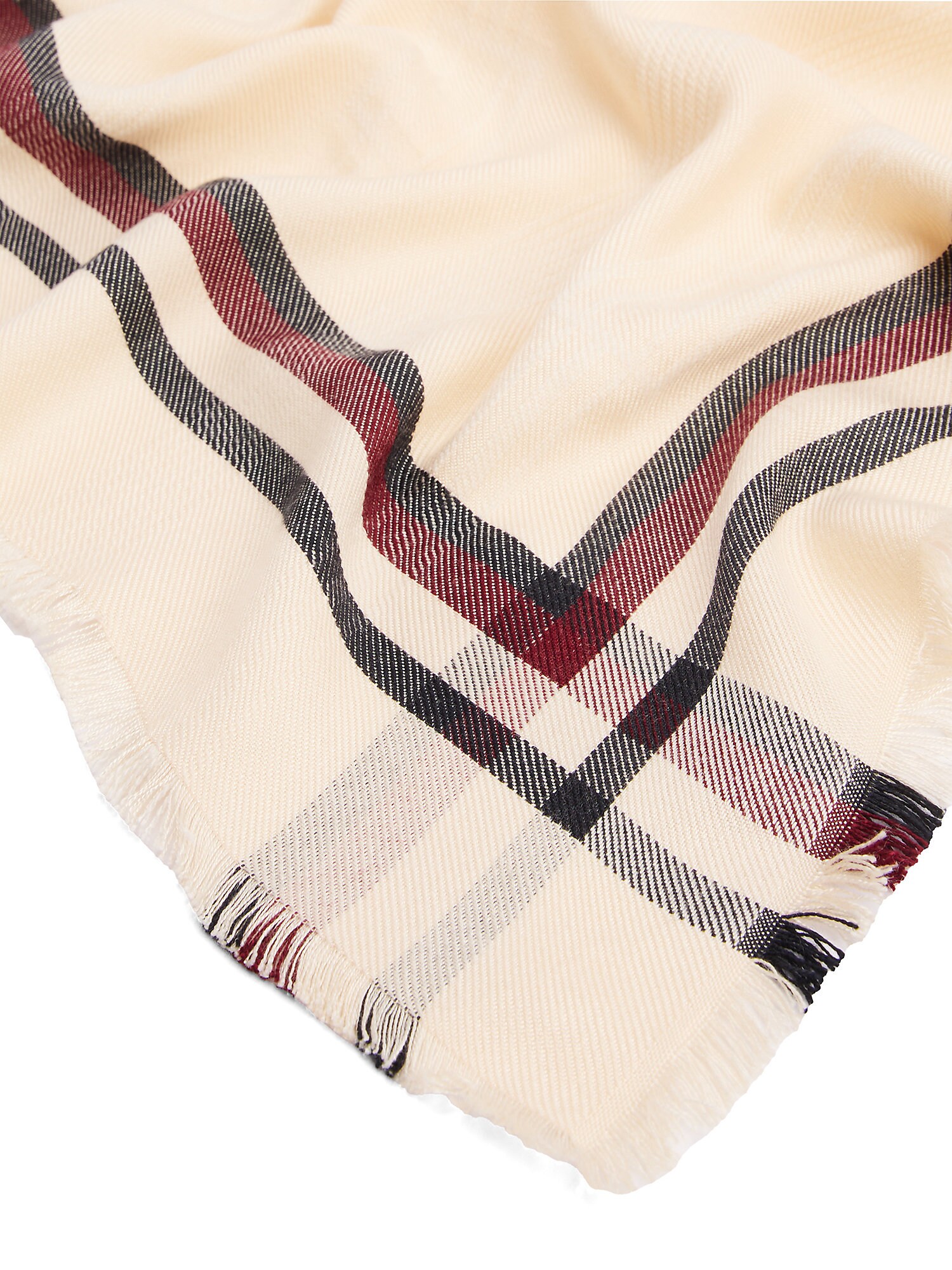 TOMMY HILFIGER Kendő 'Essential'  zerge / burgundi vörös / fekete termék 2. képe