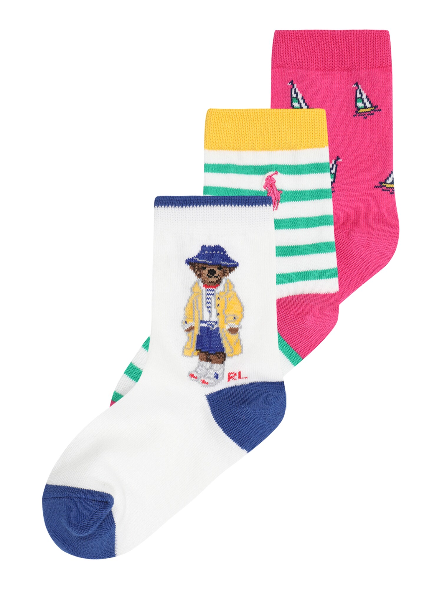 Polo Ralph Lauren Zokni  sötétkék / zöld / rózsaszín / fehér akciós termékkép 1