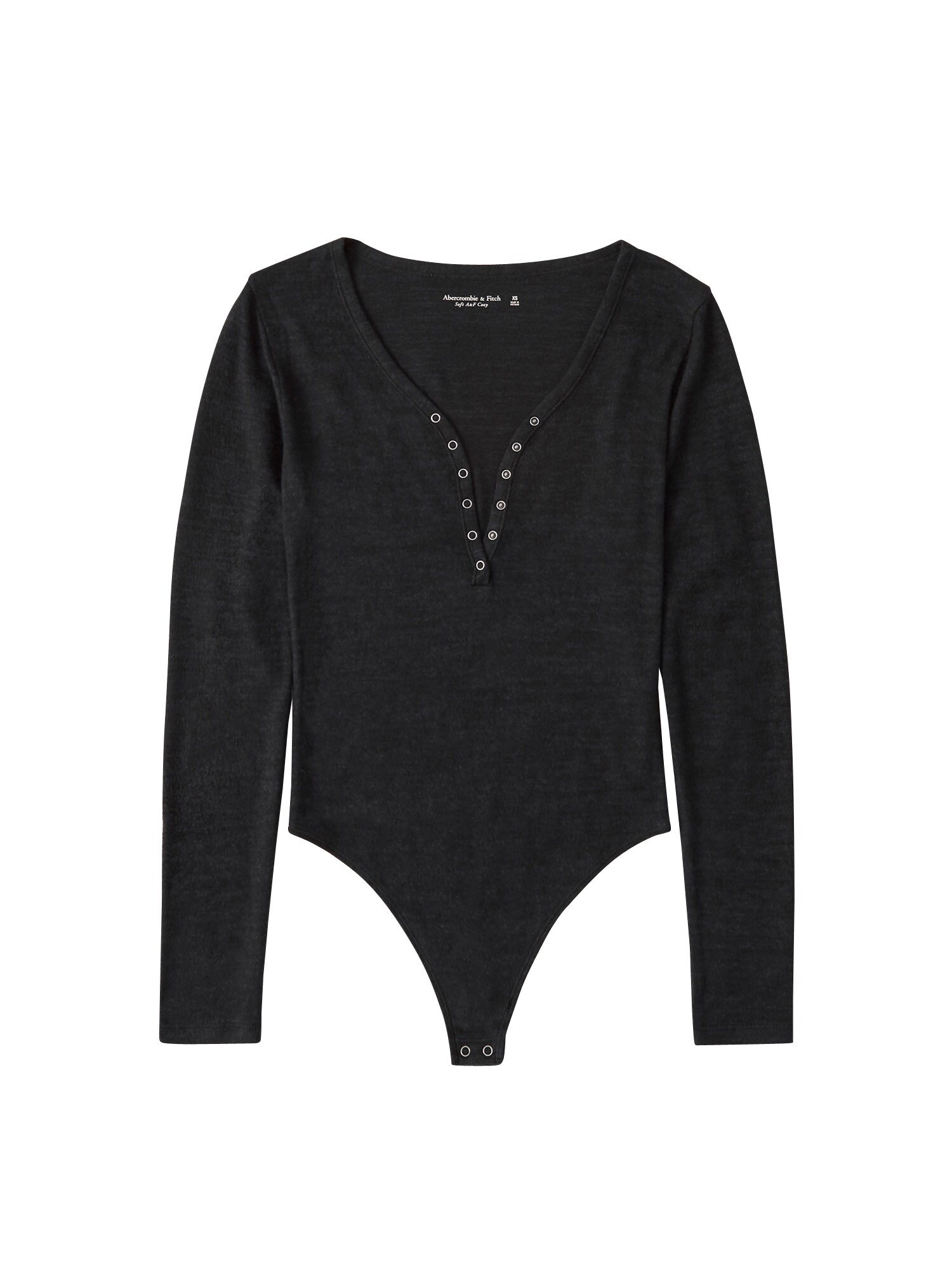 Abercrombie & Fitch Marškinėliai-glaustinukė 'Cozy Twist Front'  juoda
