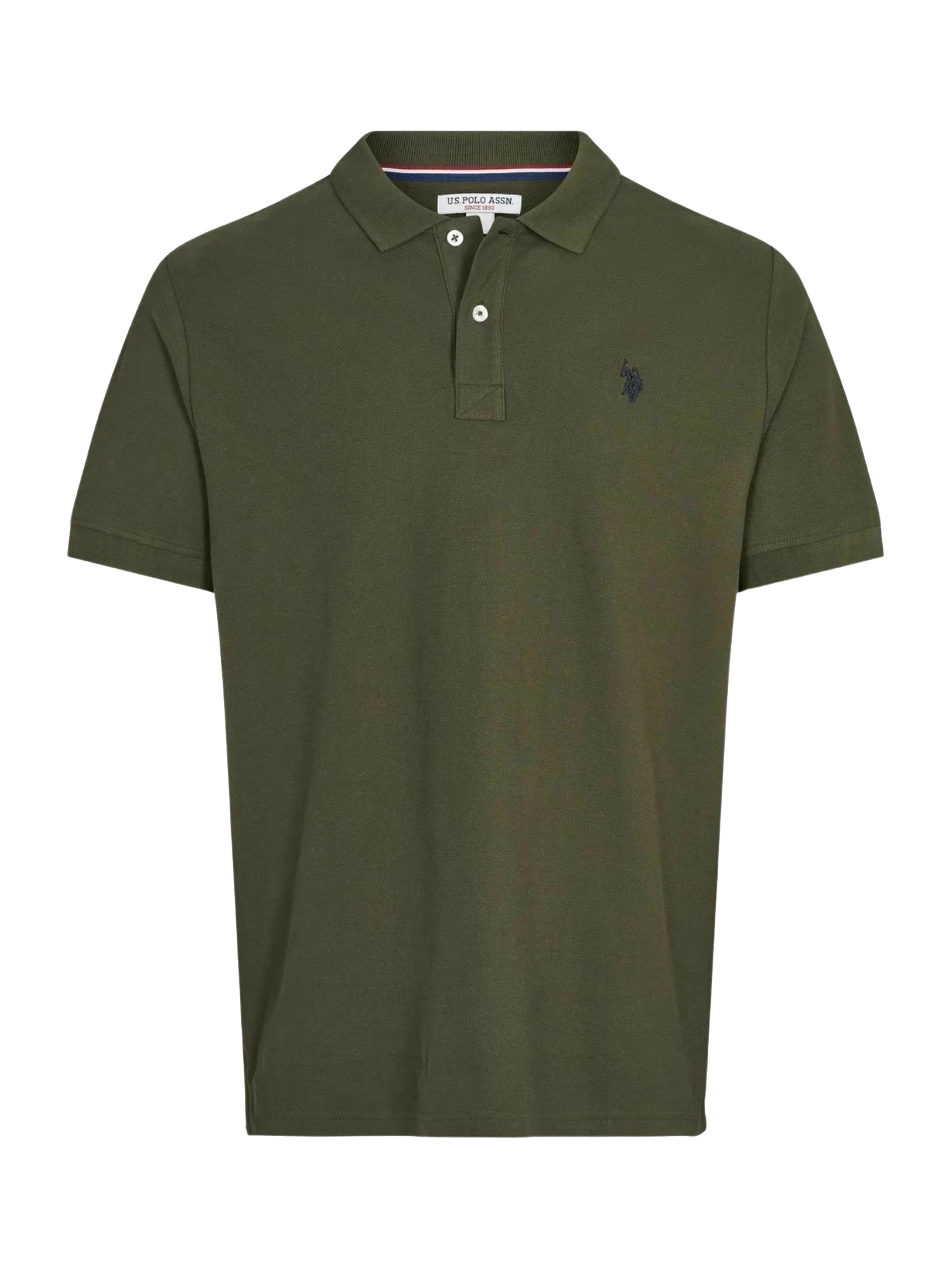 U.S. POLO ASSN. Cămașă 'UMALFRED'  albastru închis / verde închis