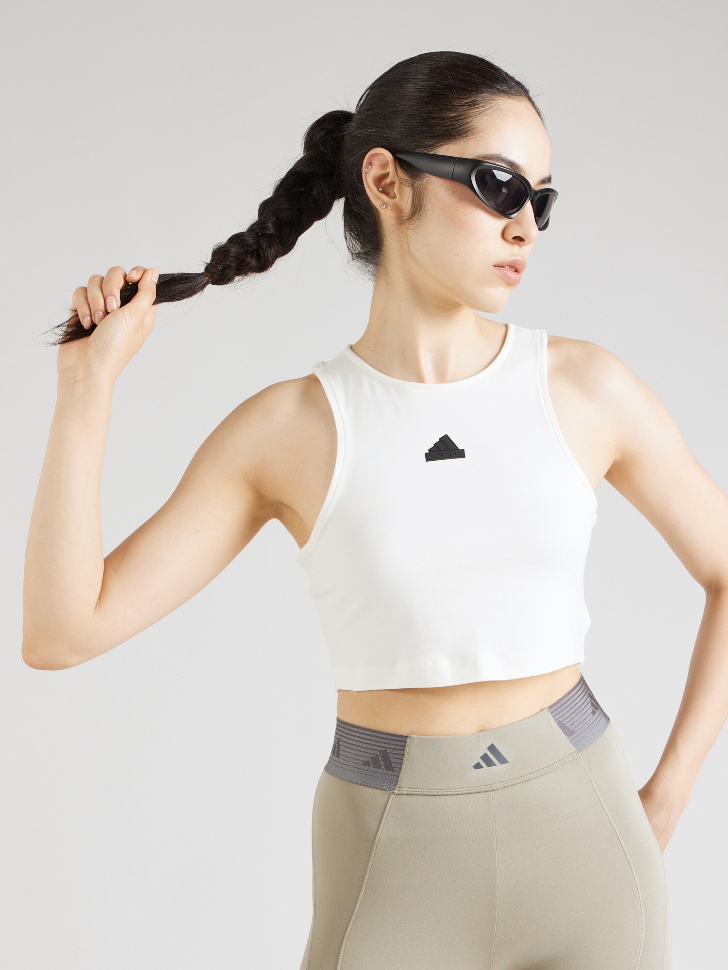ADIDAS SPORTSWEAR Sport top  fekete / fehér termék 2. képe