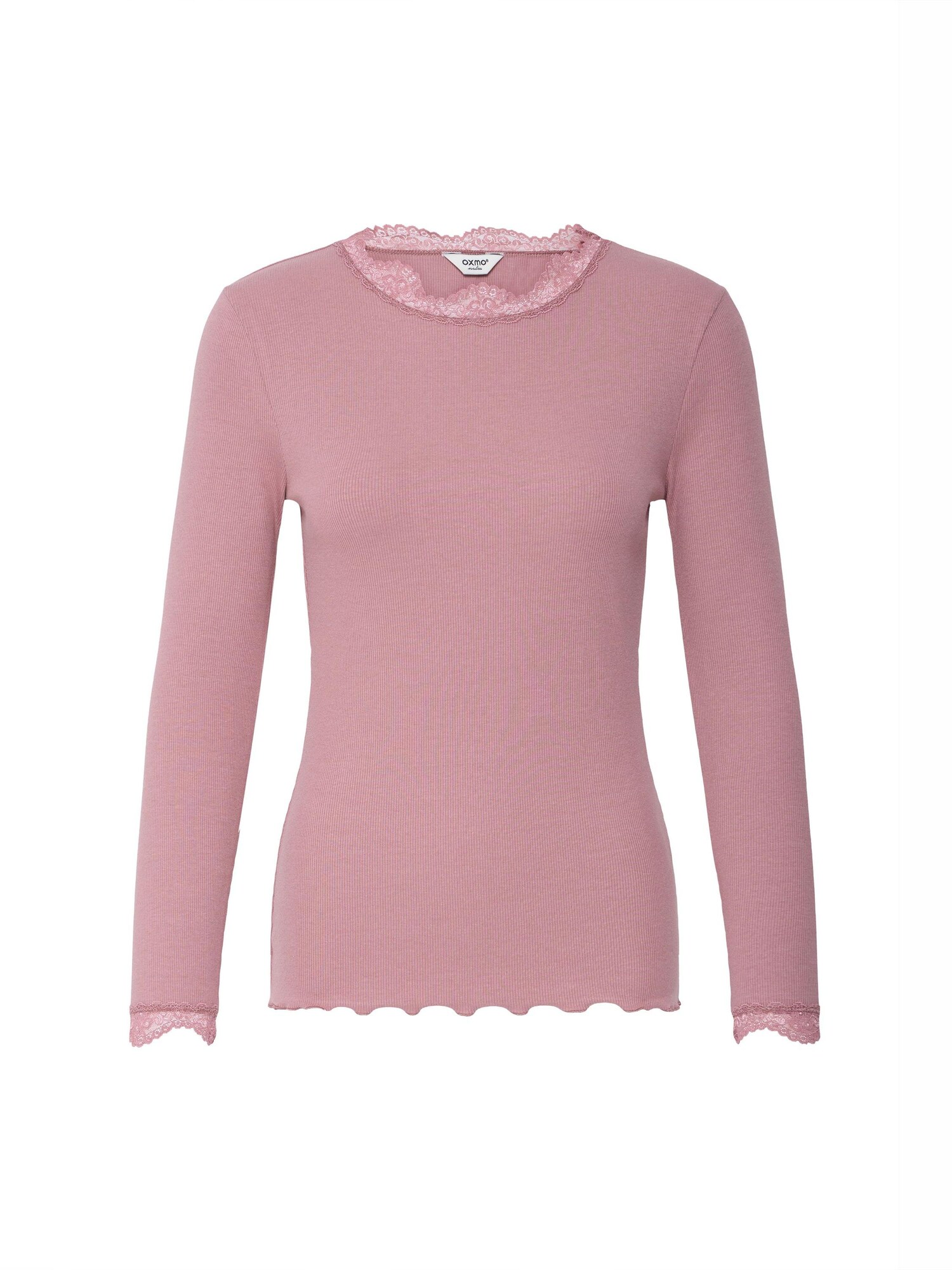 Oxmo Camiseta ' OXNSuna Lace ' rosa / altrosa