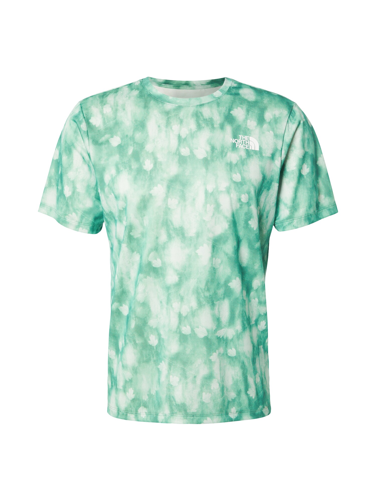THE NORTH FACE Tricou funcțional  verde / verde mentă / alb