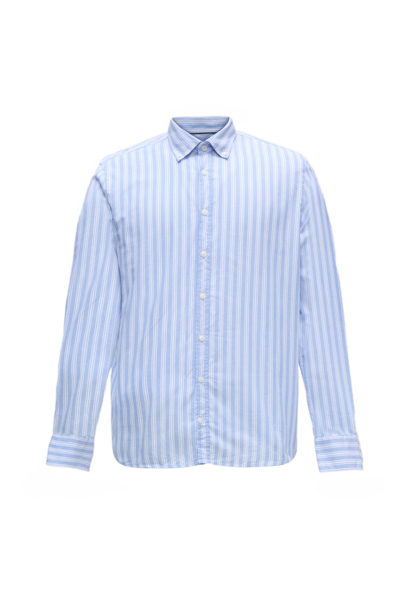 bugatti Camisa  azul claro / blanco