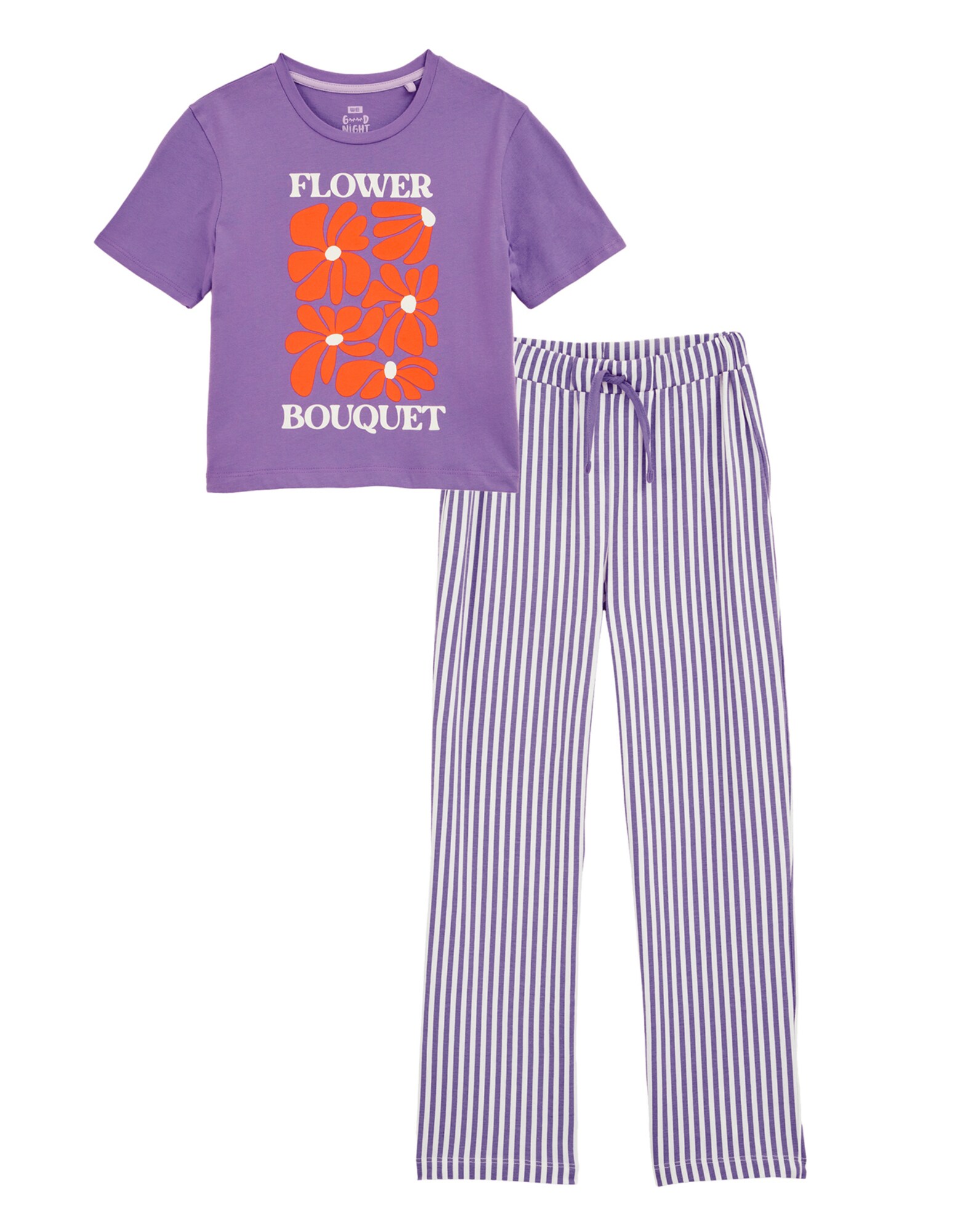 WE Fashion Ruhák alváshoz  lila / sötét narancssárga / piszkosfehér akciós termékkép 1