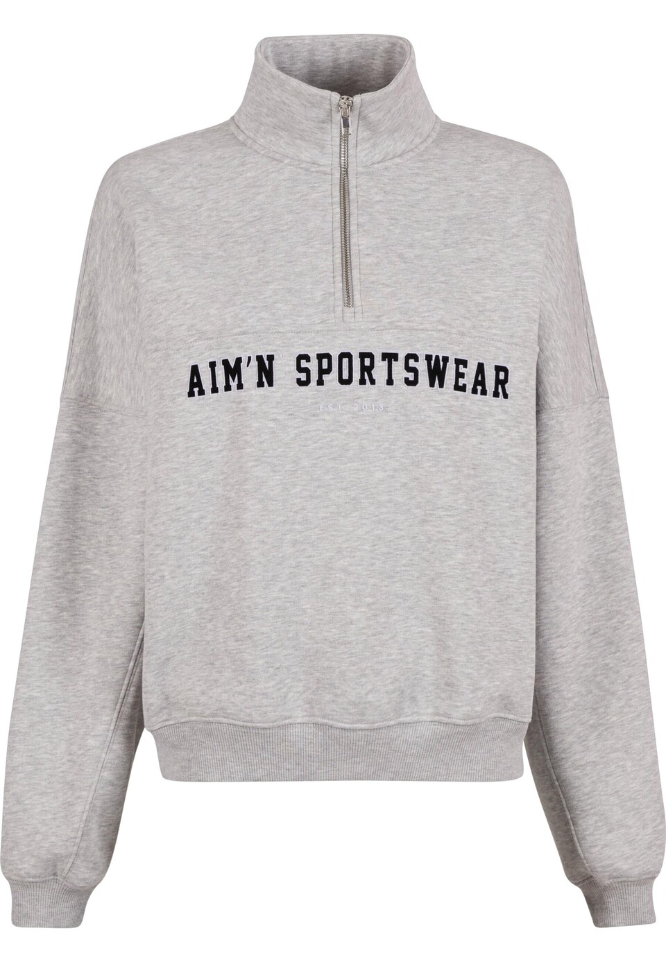 Sport sweatshirt ljusgrå / gråmelerad