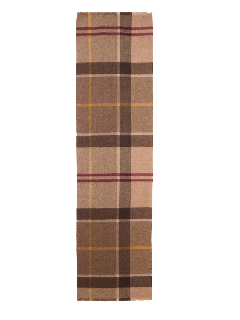 Halsduk 'Rosefield Tartan' brun / brokad / ljusbrun