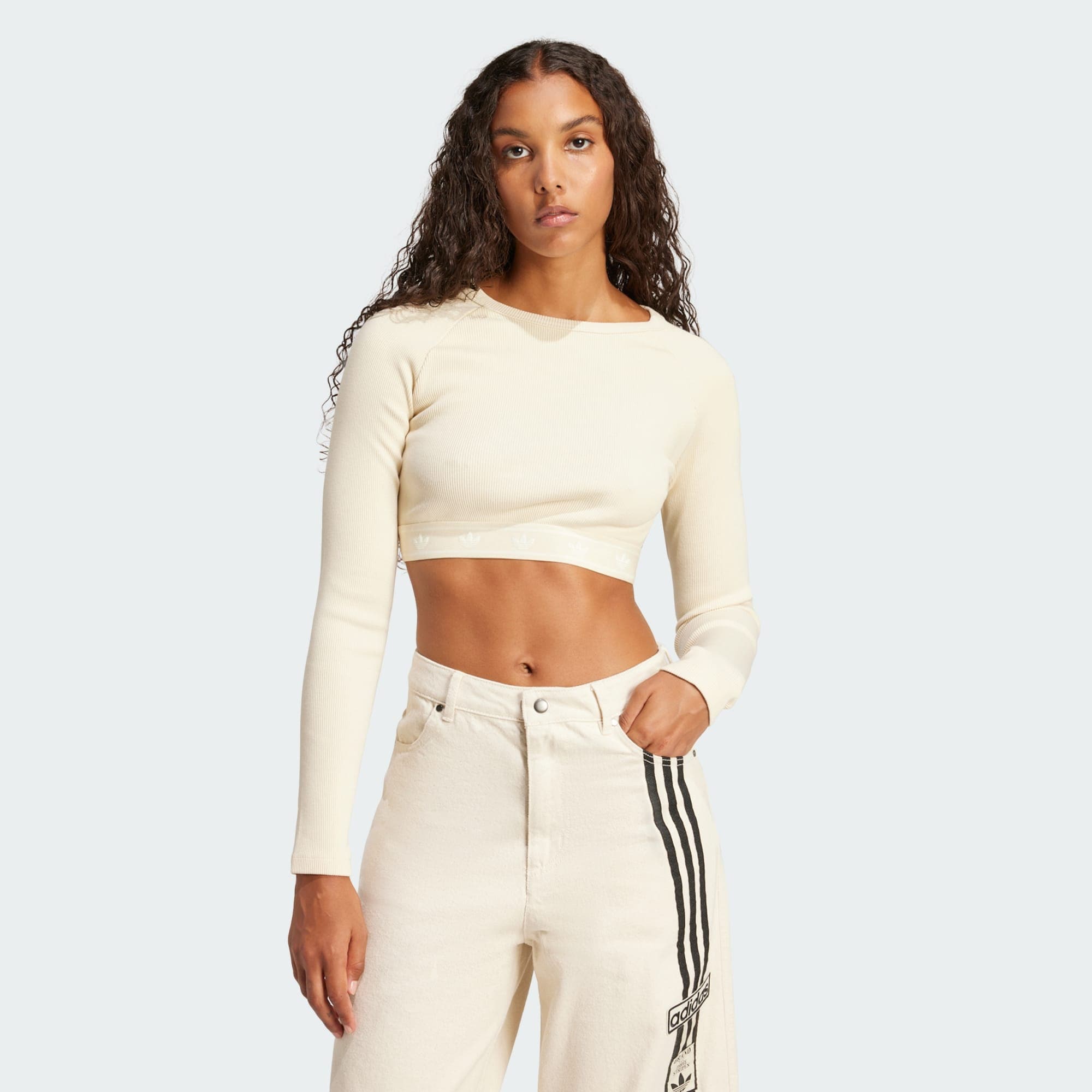 ADIDAS ORIGINALS Funkcionális felső  krém termék 2. képe
