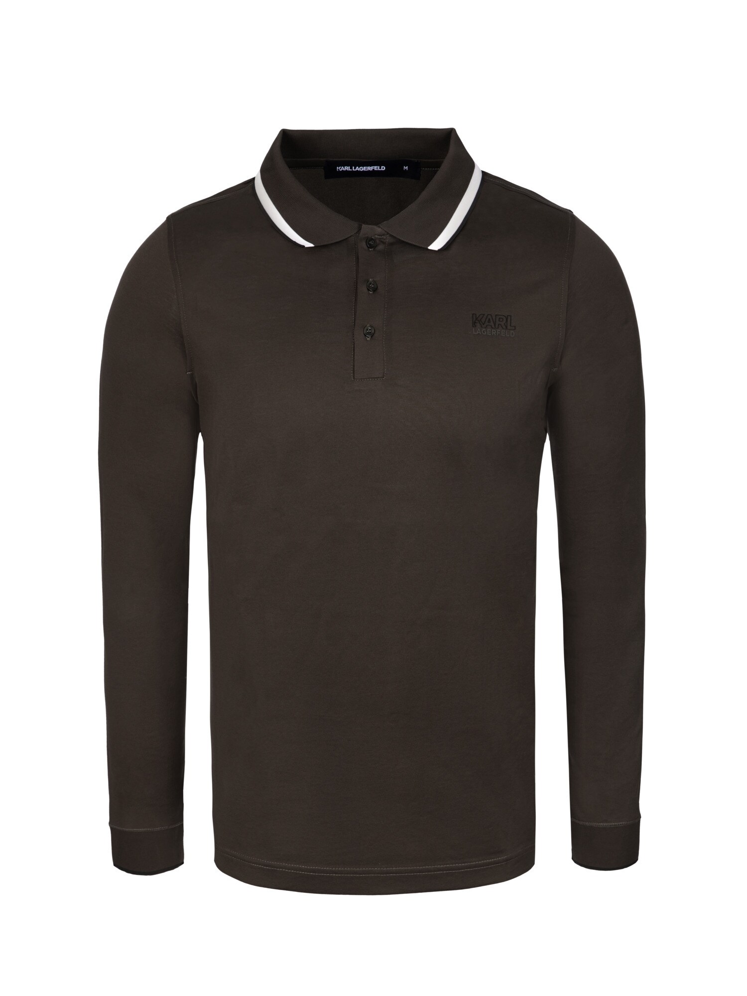 Karl Lagerfeld Camiseta  marrón oscuro / blanco