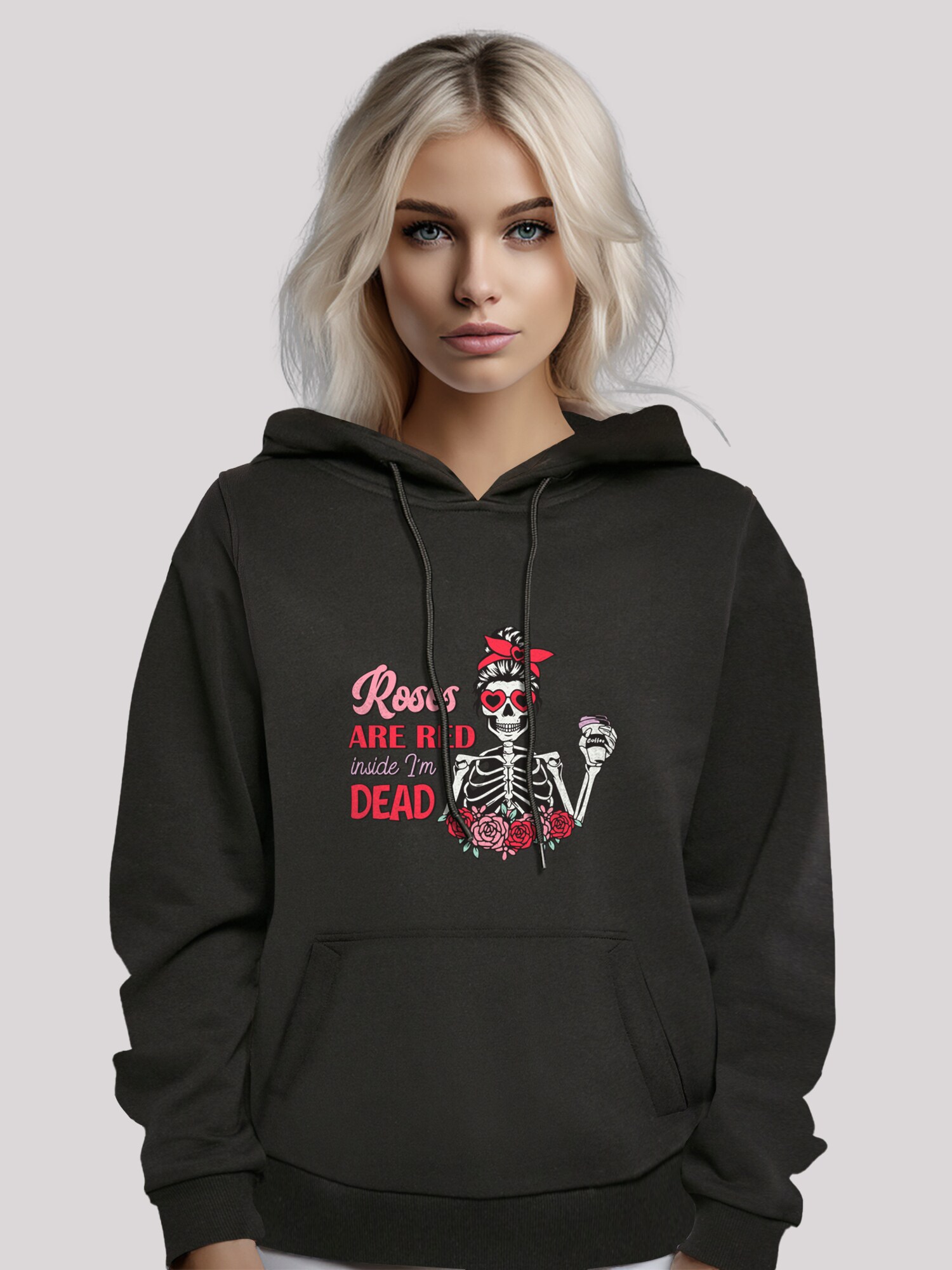 Thumbnail - F4NT4STIC Sweatshirt Anti Valentinstag Roses Are Red