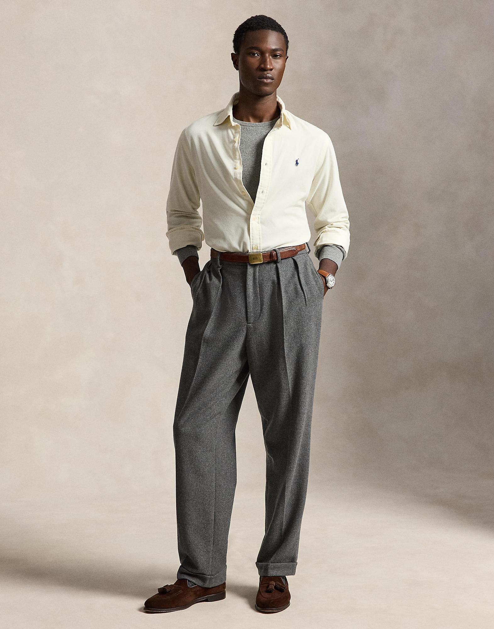 Polo Ralph Lauren Camisa  crema – imagen 8