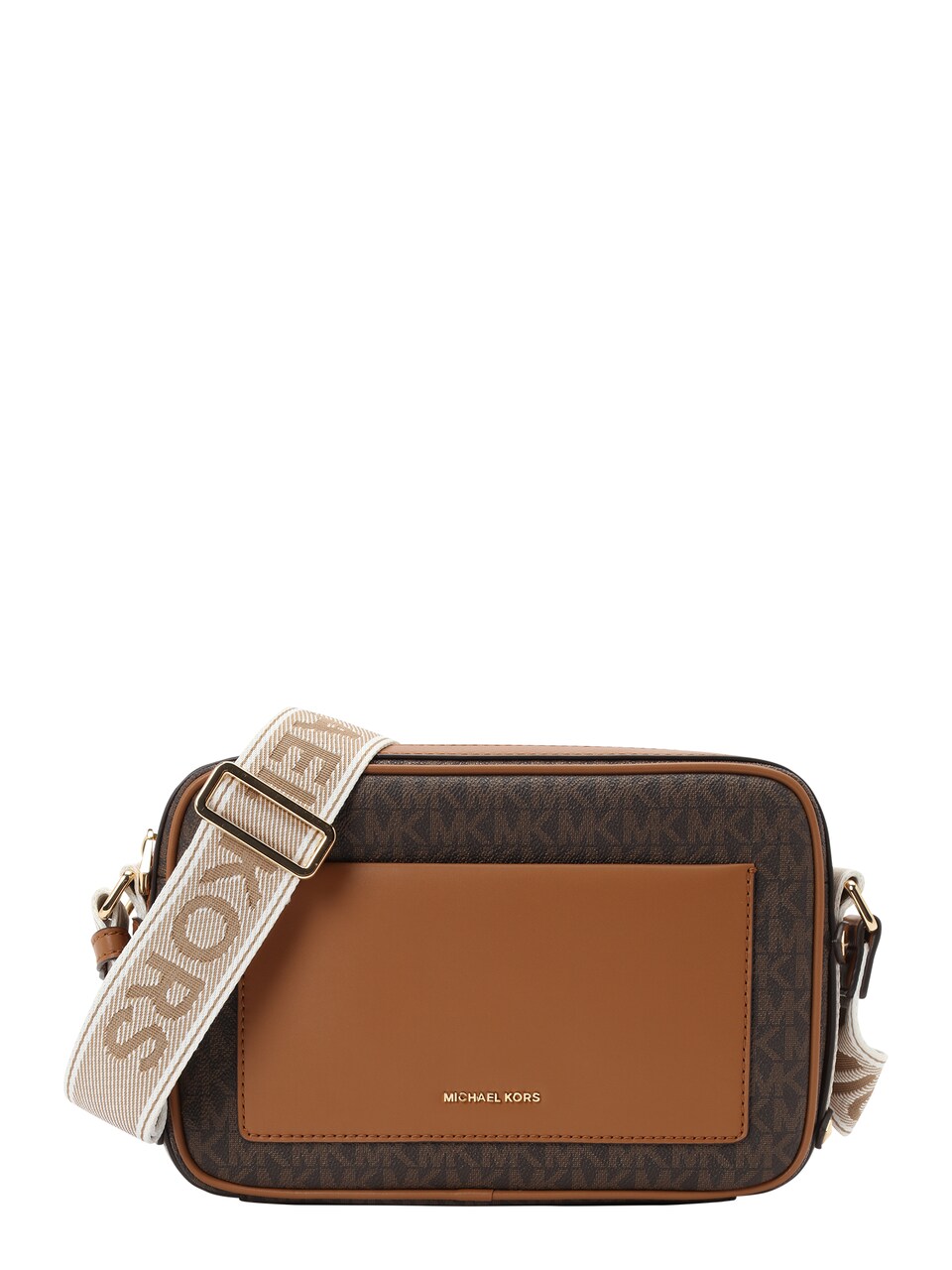 Axelremsväska beige / brun