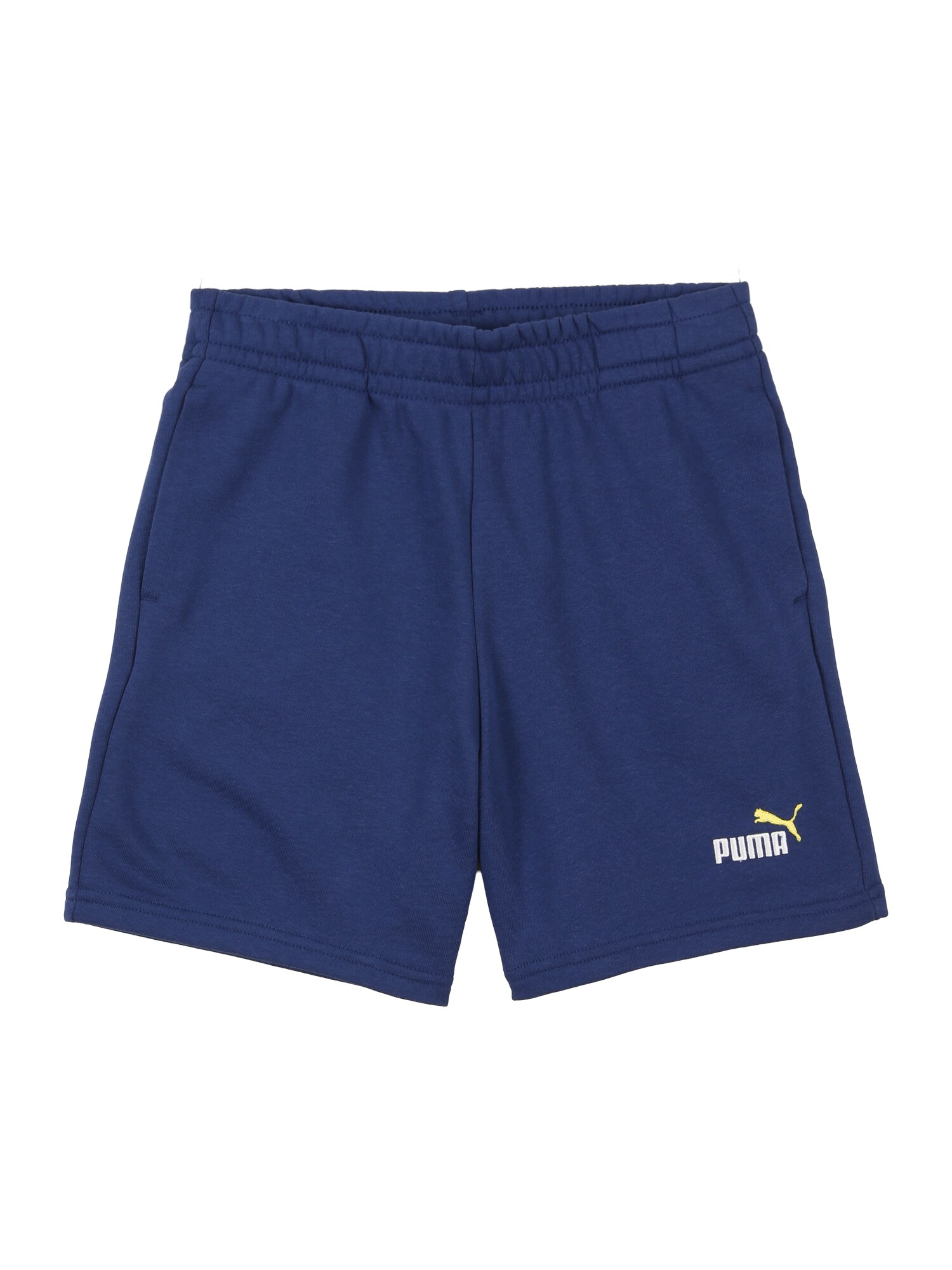 PUMA Pantaloni 'Ess No.1'  bleumarin / galben deschis / alb