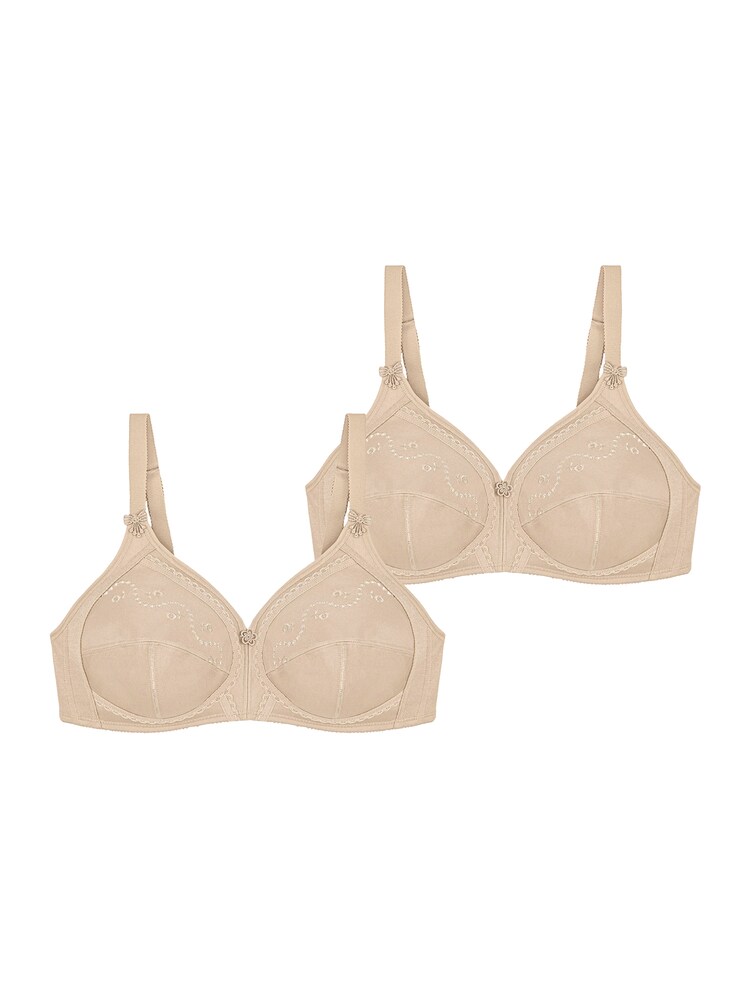 TRIUMPH Bügelloser BH ' Doreen + Cotton ' Damen Größe 80 beige