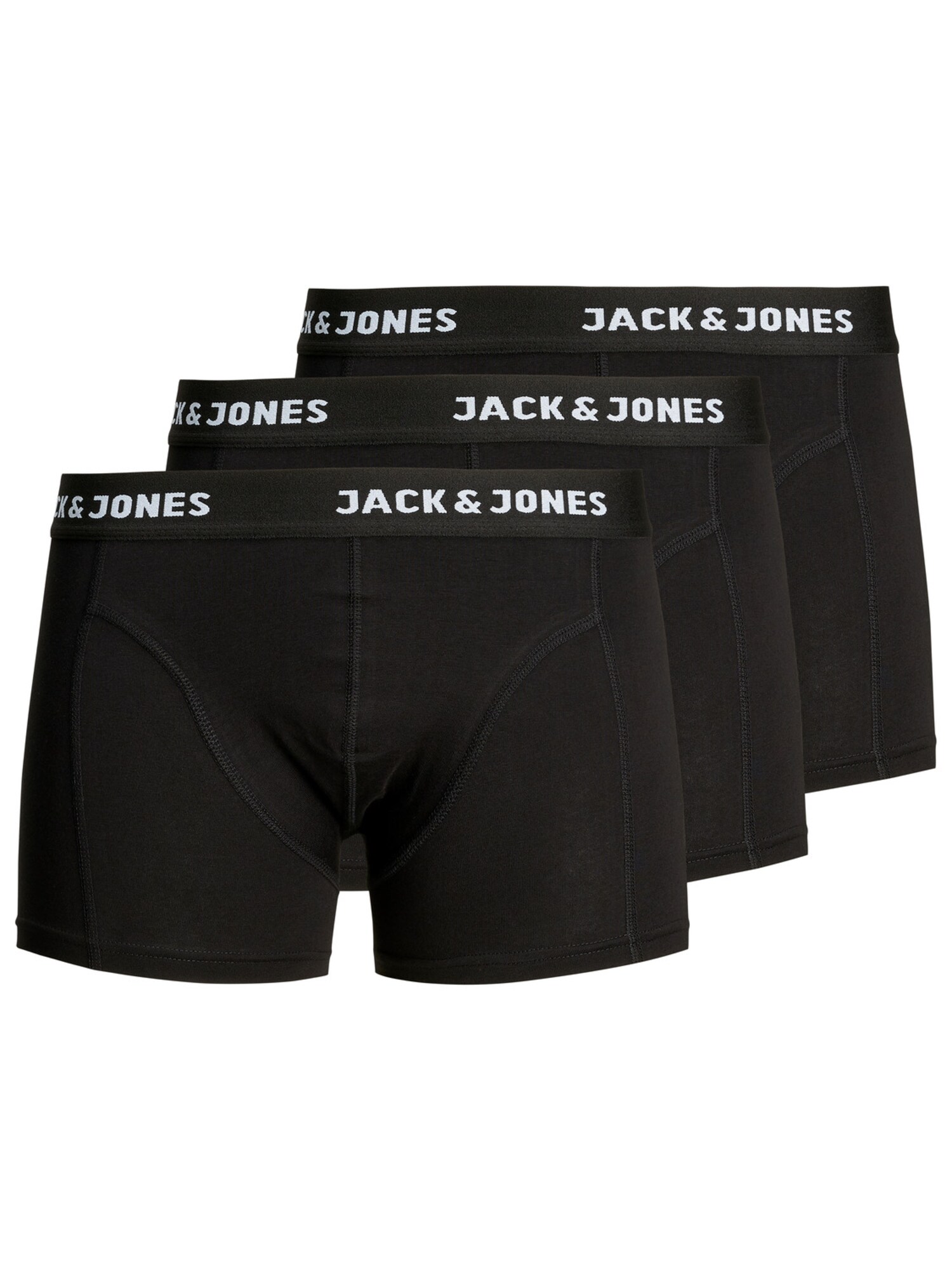 JACK & JONES Boxer trumpikės 'Anthony' juoda / balta