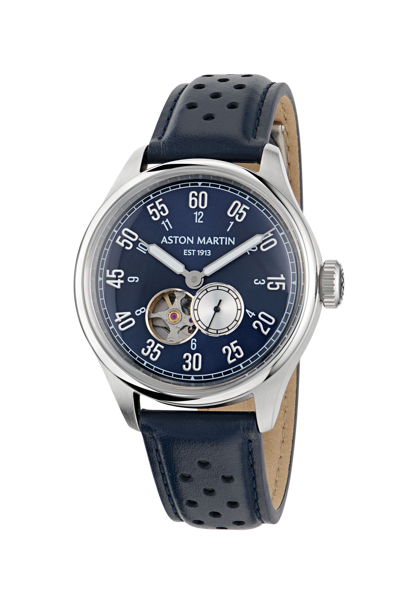 Aston Martin Orologio analogico 'TS1'  navy / blu scuro / argento