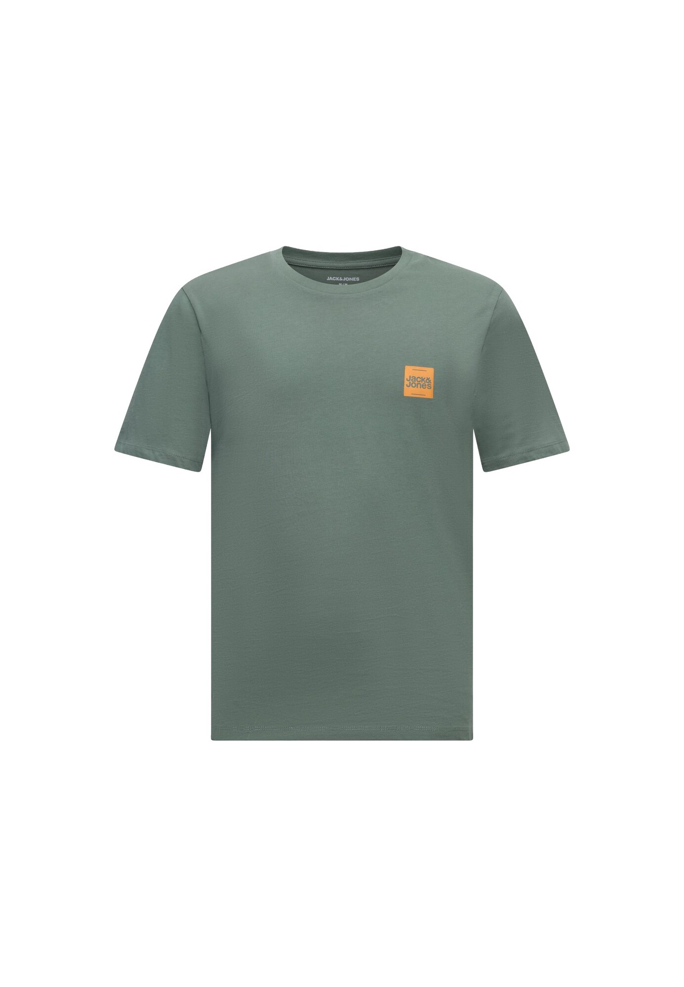 JACK &amp; JONES Camiseta 'JWHBRANDY'  verde oscuro / naranja