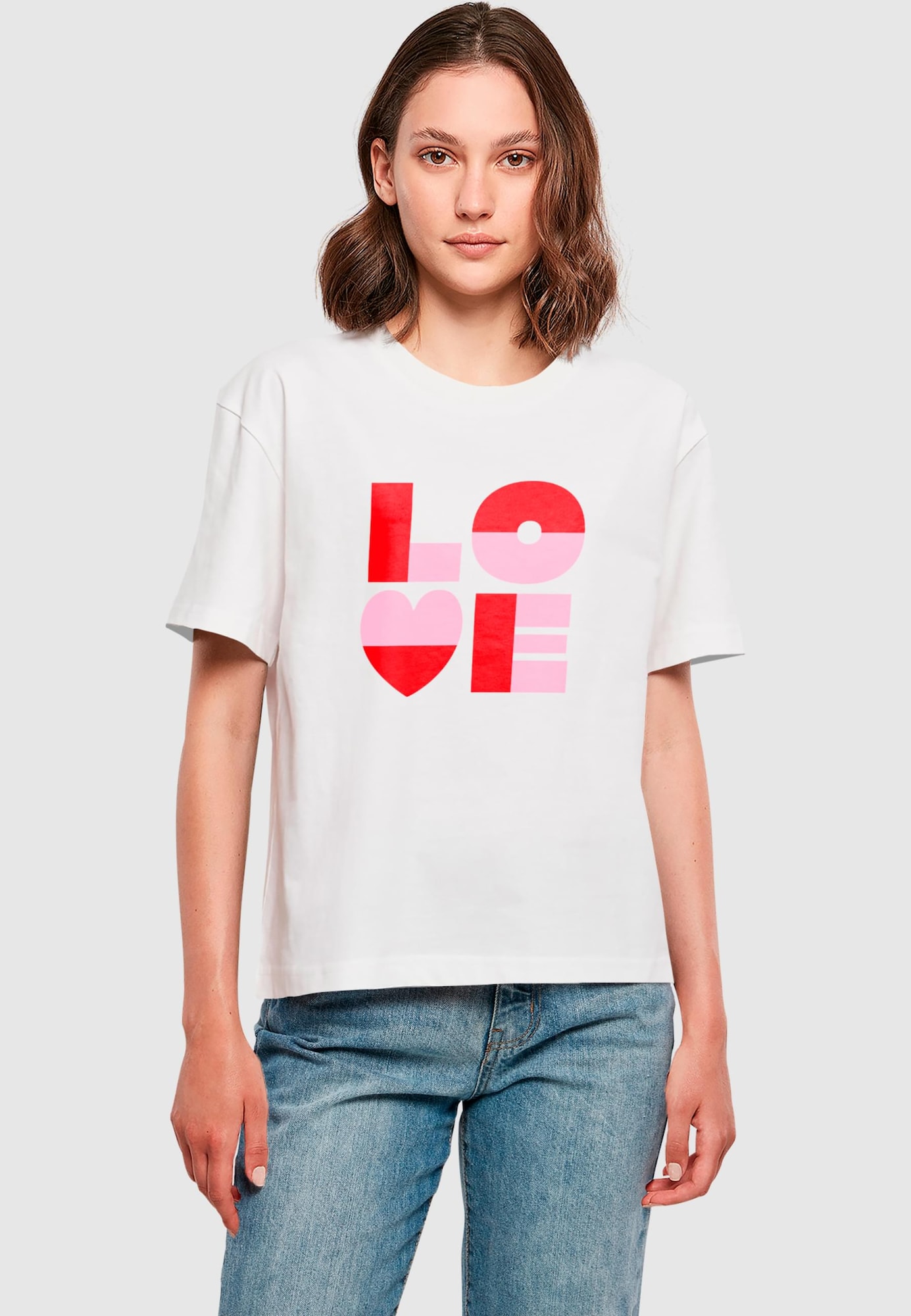 Thumbnail - Miss Tee Love Heart Letters Tee