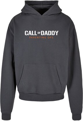 Merchcode Sweatshirt ‘Fathers Day – Call of Daddy’ Antraciet / Rood / Wit