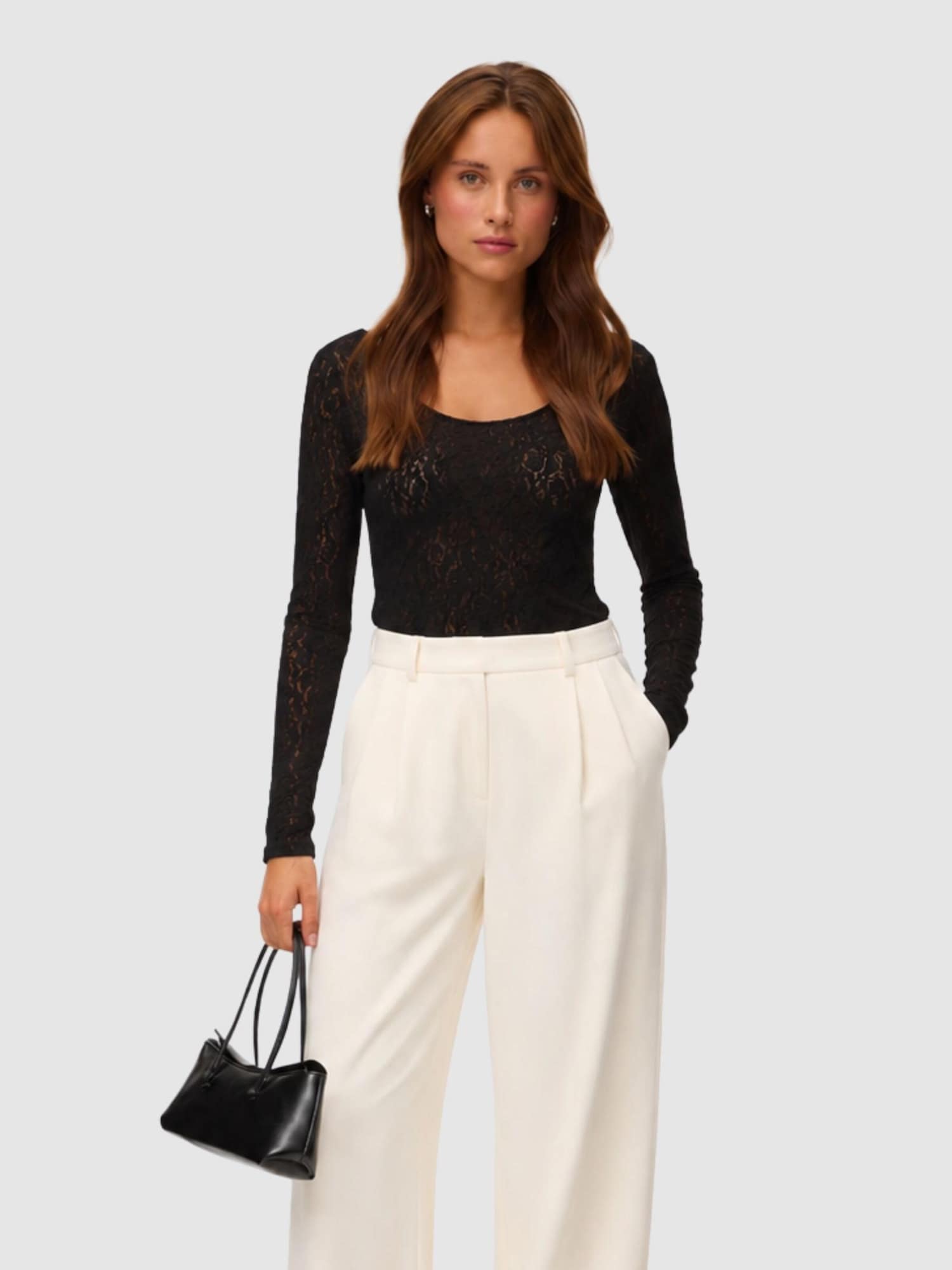 VERO MODA Top VMFlora negru