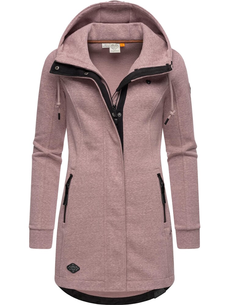Ragwear Sweatjacke 'Letty' Damen Größe 5XL mauve / schwarz