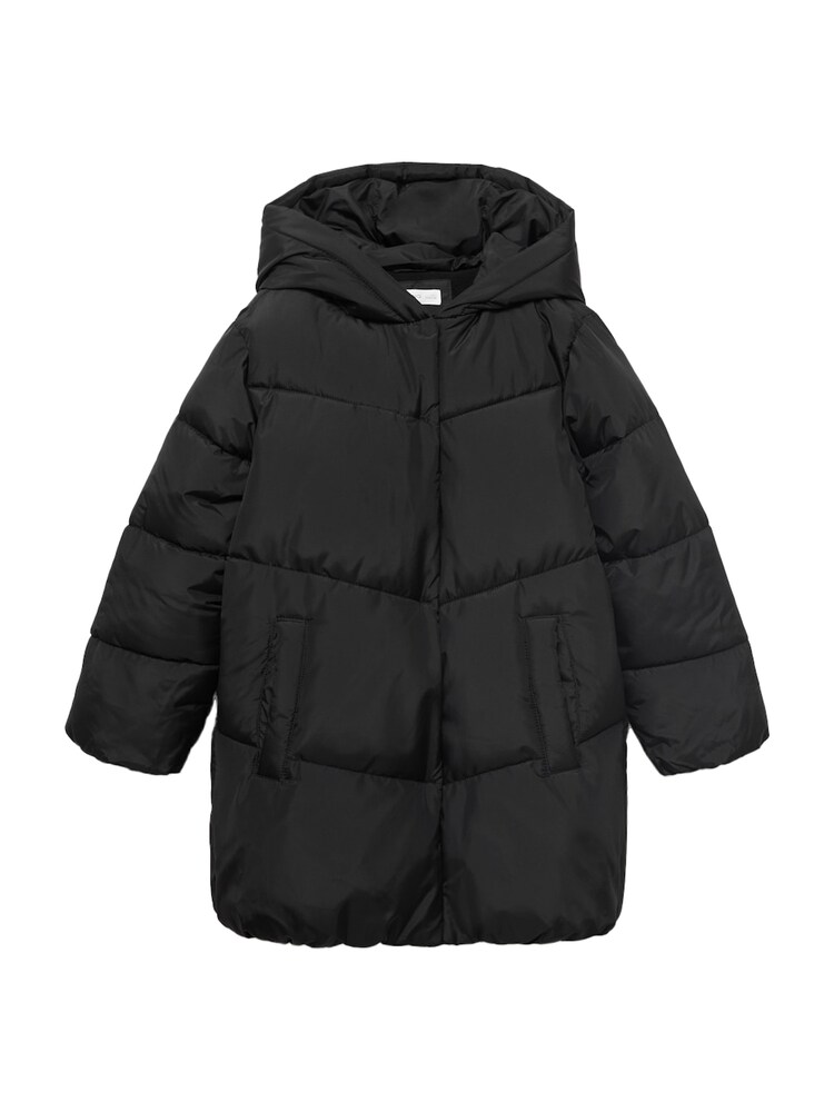 MANGO KIDS Kabát 'ANNA' Lányok fekete , Méret 7