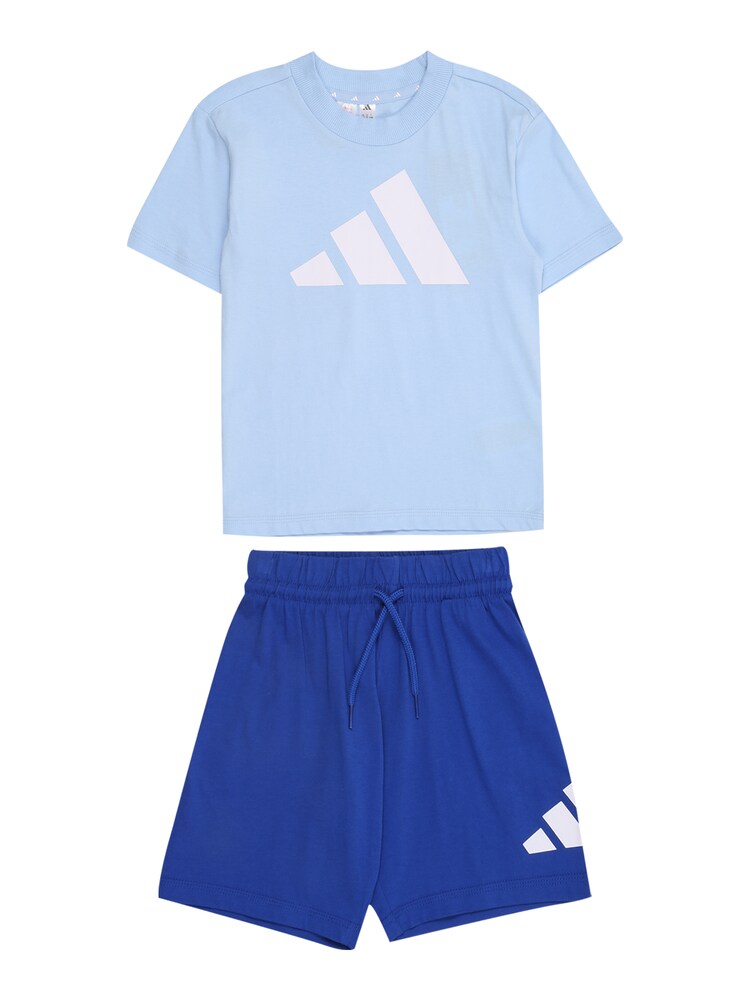 ADIDAS SPORTSWEAR Trainingsanzug Jungen Größe 110 enzian / hellblau / weiß