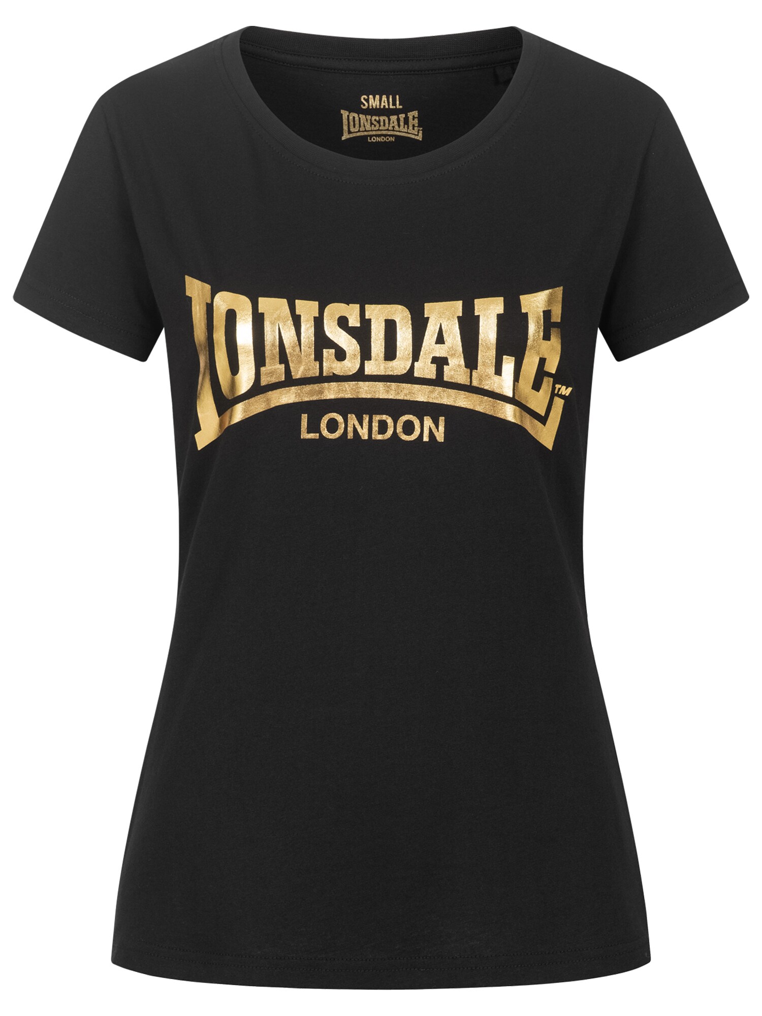 LONSDALE Póló 'CARTMEL'  arany / fekete akciós termékkép 1