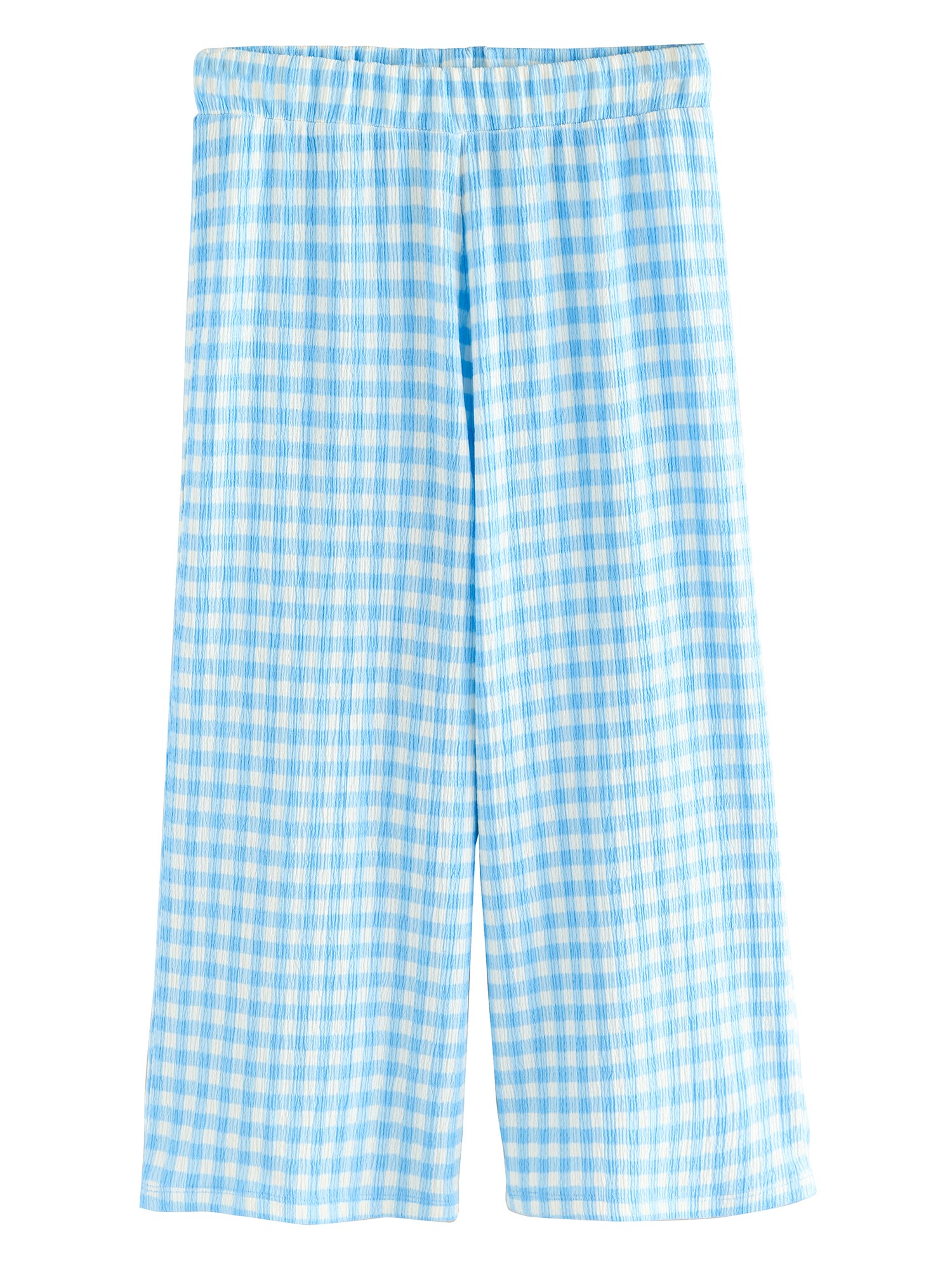 Next Pantaloni  albastru deschis / alb