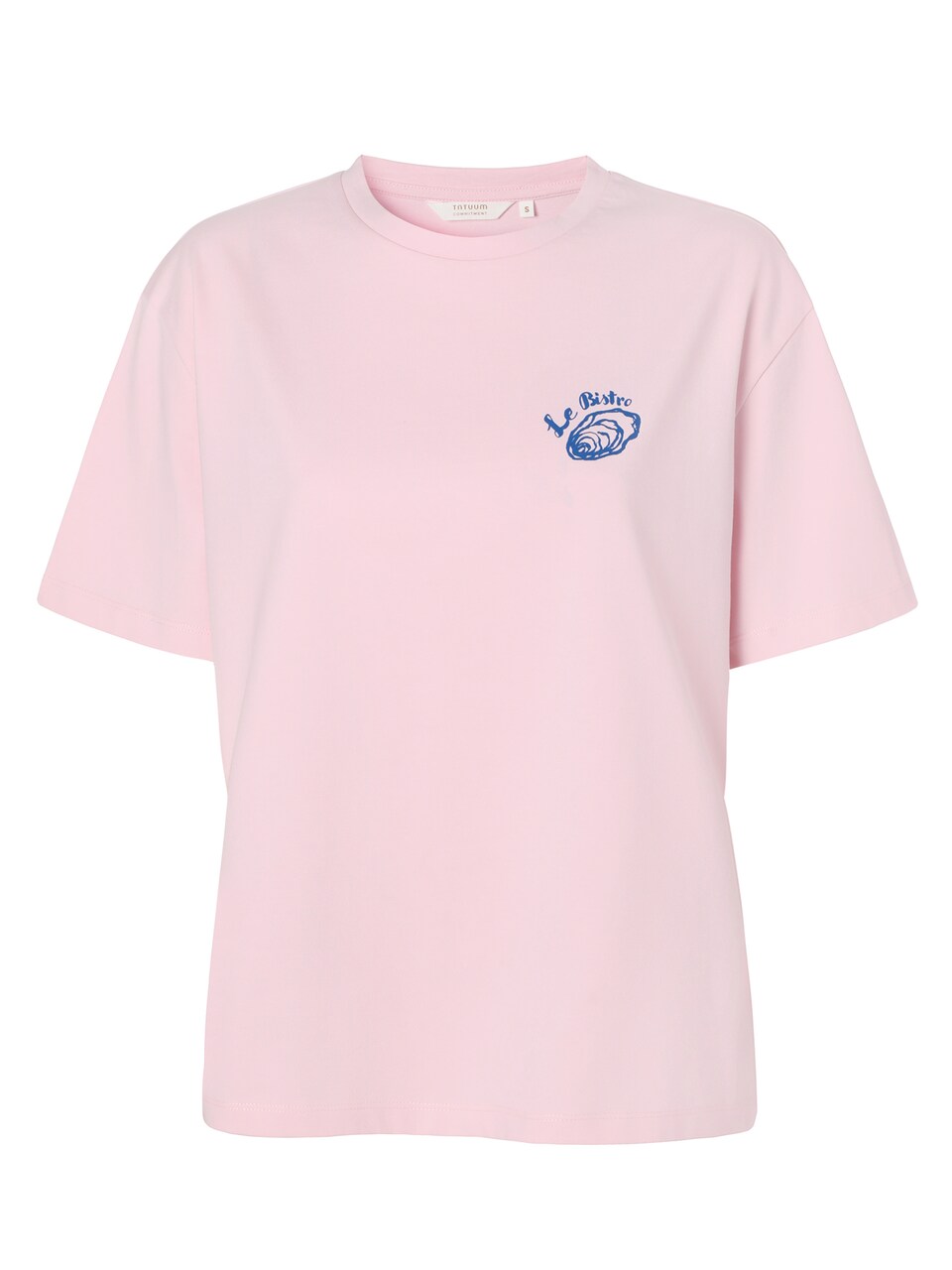 T-shirt 'Mar' blå / gul / lax