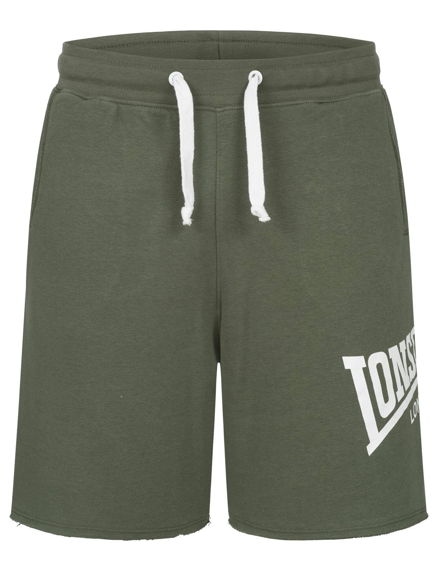 LONSDALE Nadrág 'POLBATHIC'  khaki / fehér akciós termékkép 1