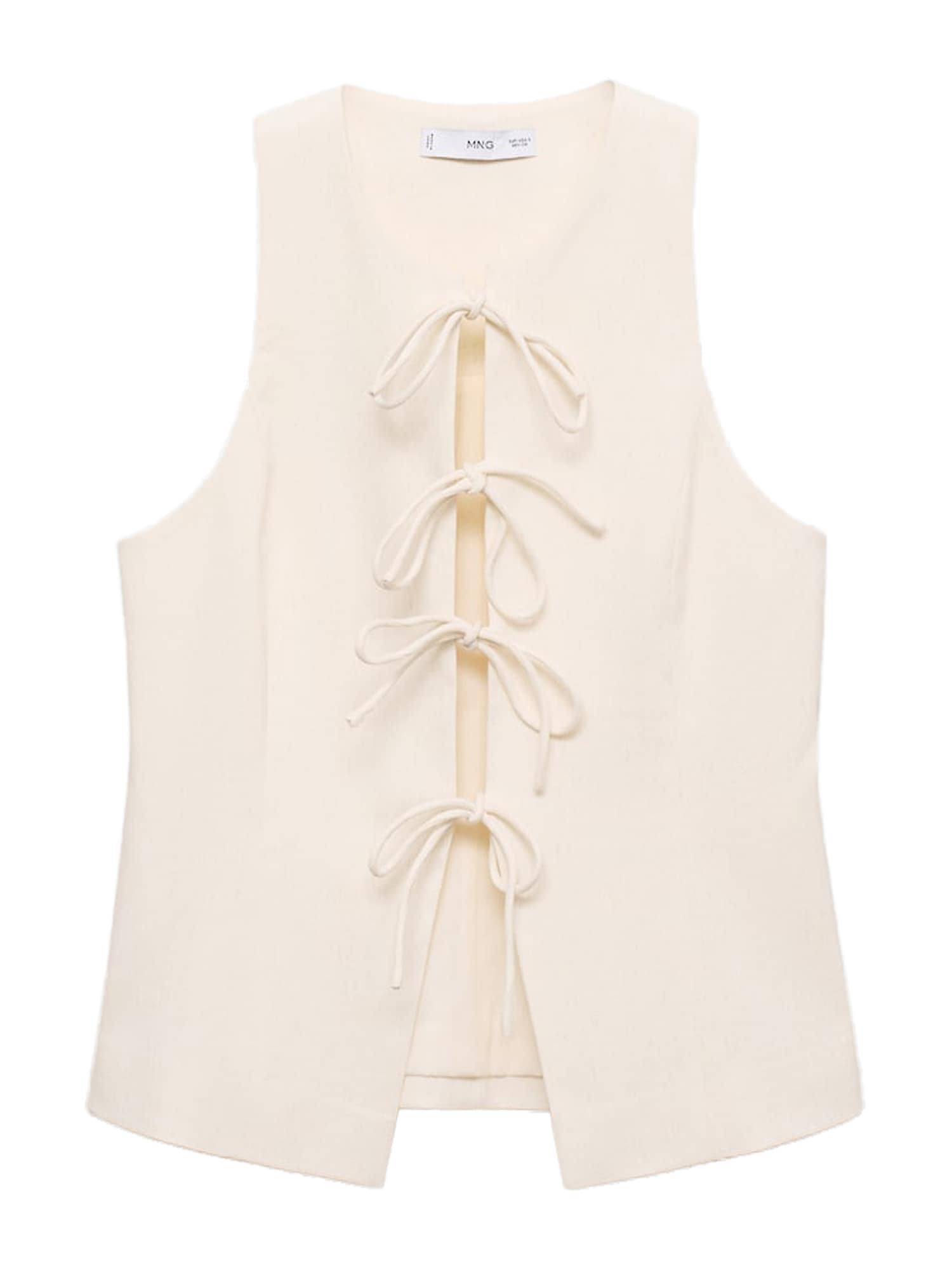 MANGO Vestă de costum ANA  bej deschis