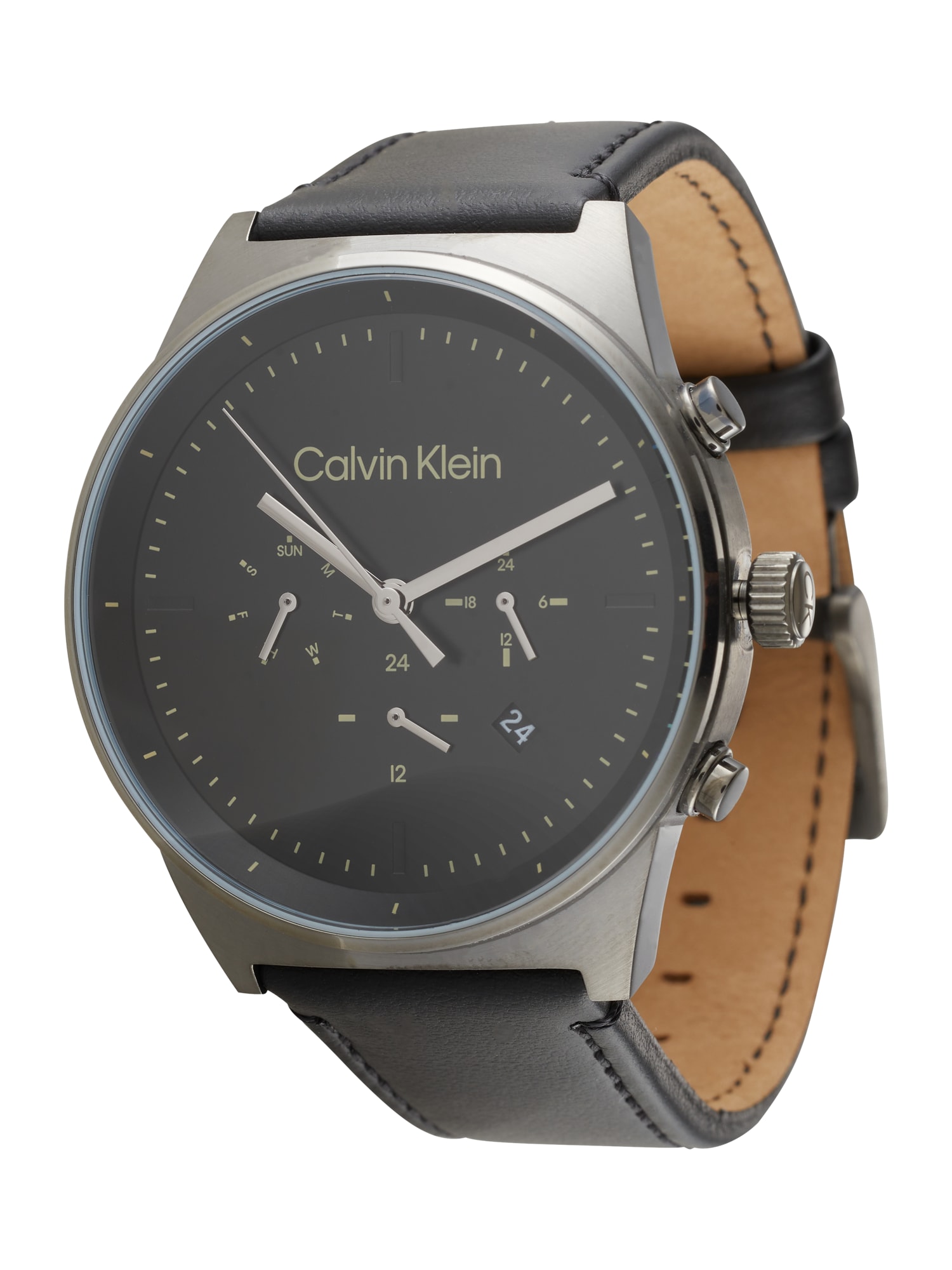 Calvin Klein Аналогов часовник 'TIMELESS'  черно / сребърно