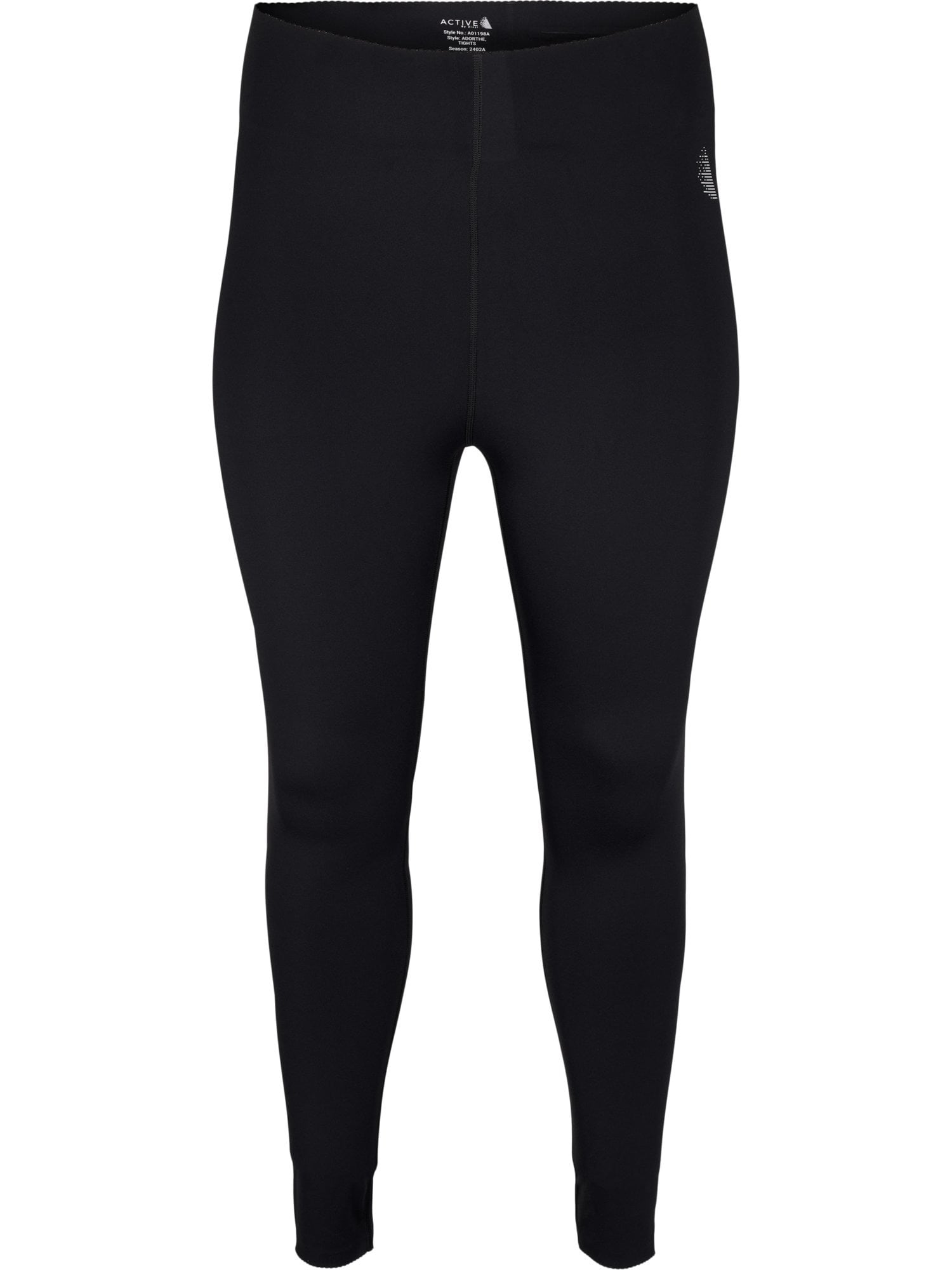Active by Zizzi Pantaloni sport ADORTHE  negru / alb