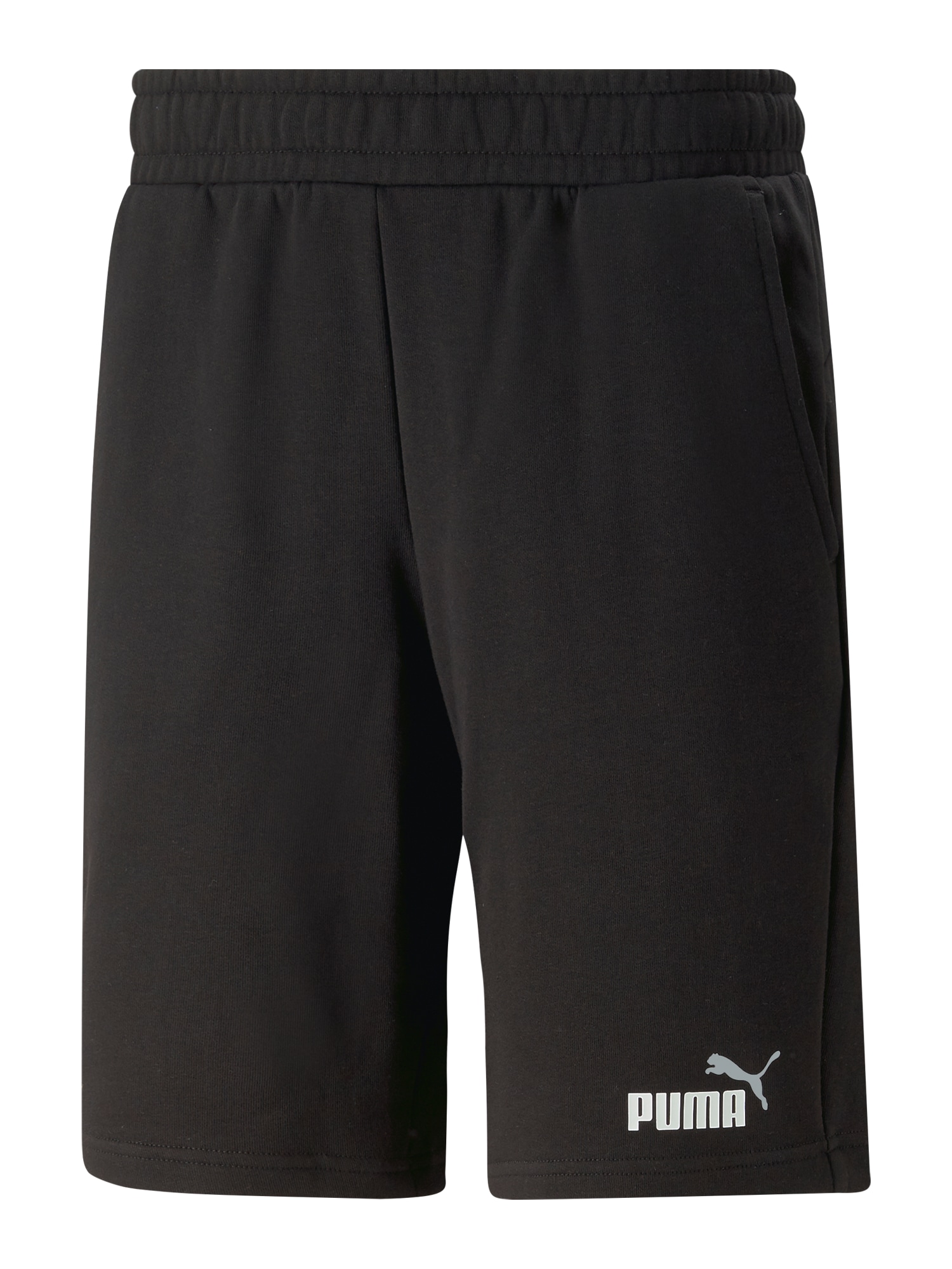 PUMA Pantaloni sport ESS+  negru / alb