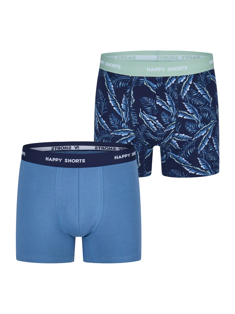 Happy Shorts Retro Boxer ' Jersey ' Herren Größe M blau