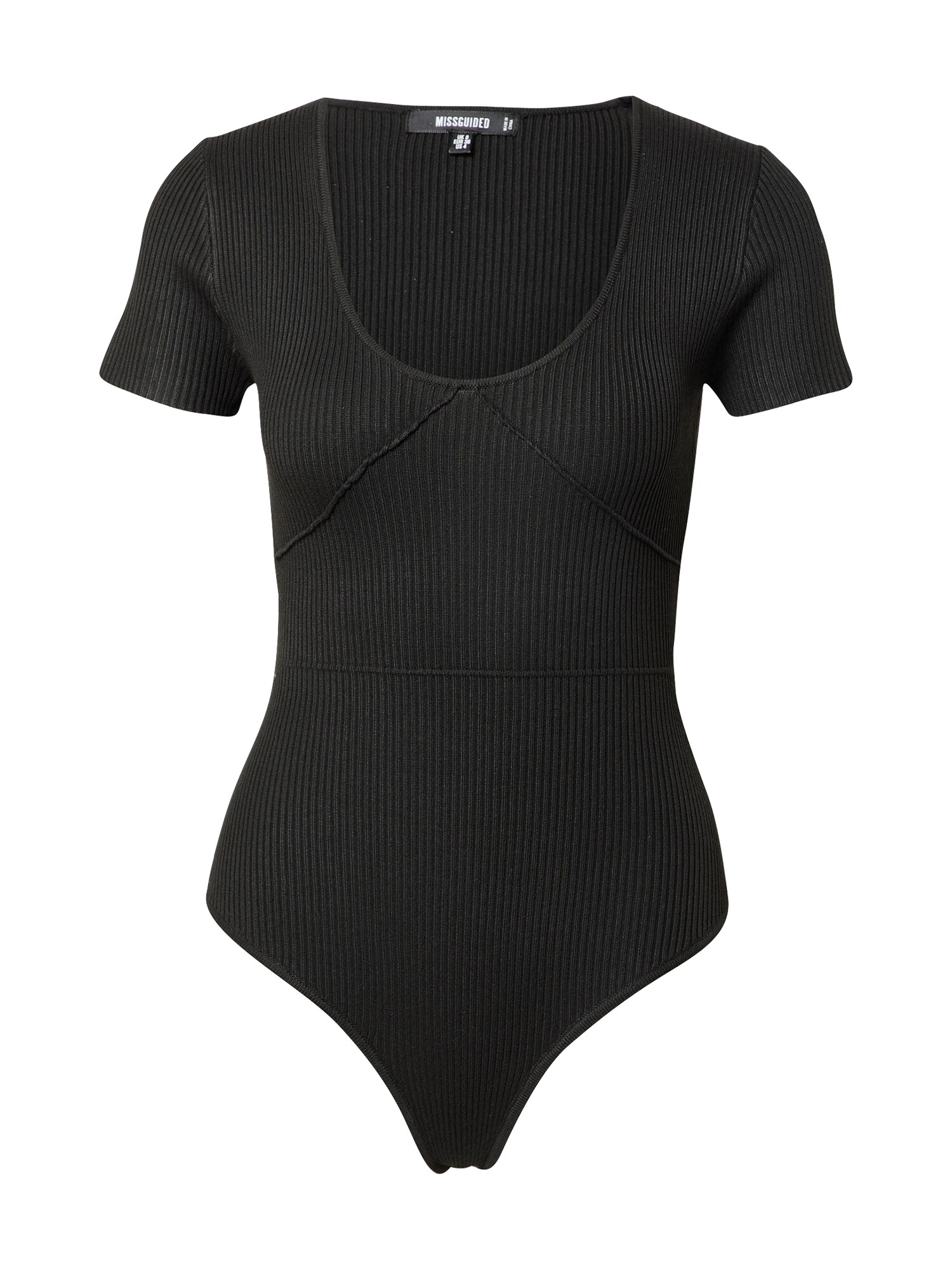 Missguided Košeľové body  čierna