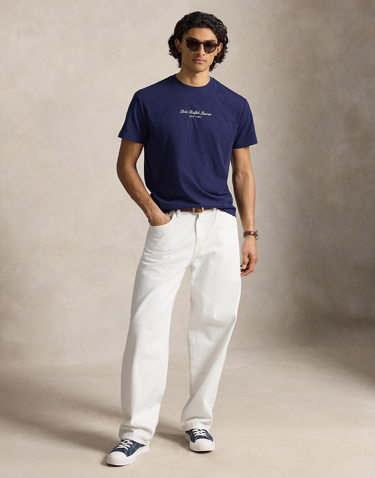 Polo Ralph Lauren Camiseta  añil / blanco – imagen 4