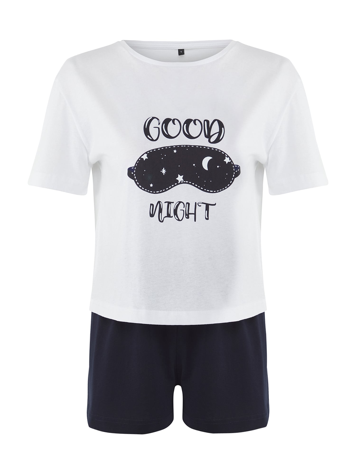 Trendyol Pantaloni scurți  negru / alb