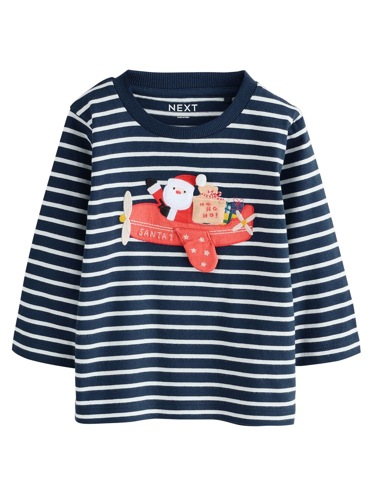 Next Tricou  albastru marin / galben / roșu / alb