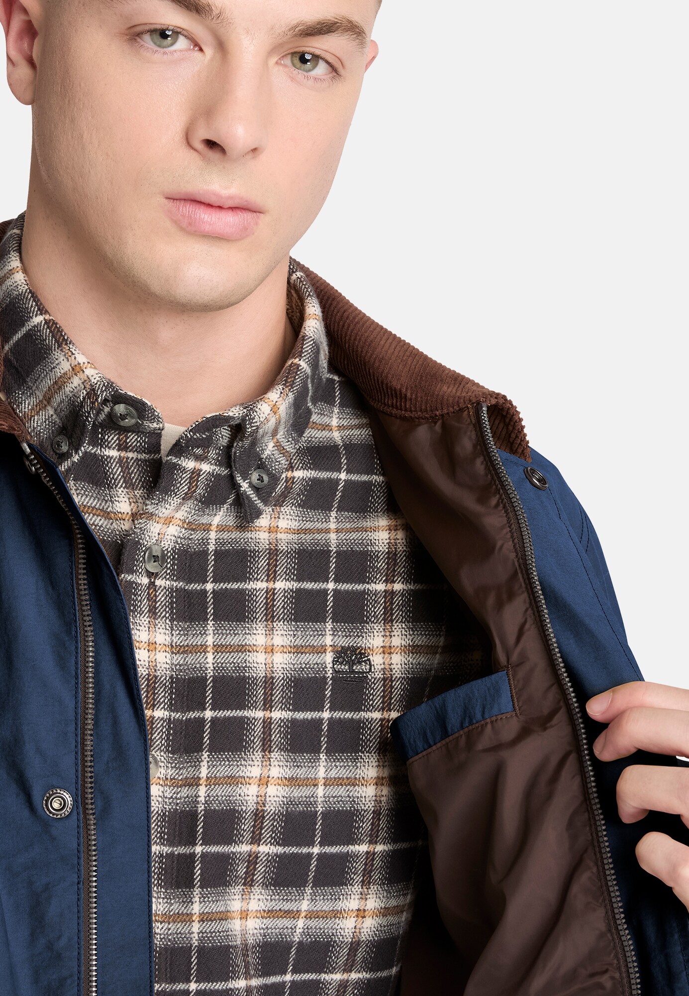 TIMBERLAND Chaqueta de entretiempo  marino / marrón – imagen 4