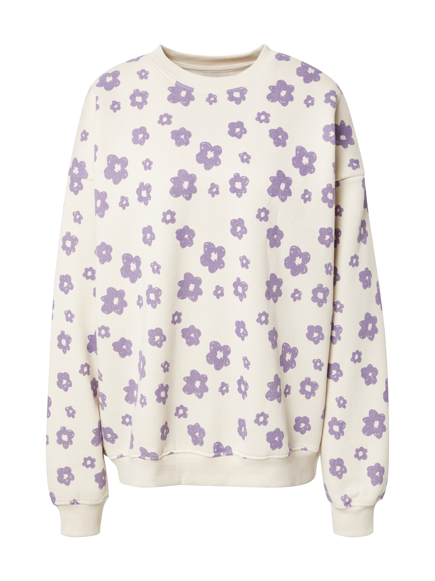 Daisy Street Sweatshirt 'Sara'  creme / roxo