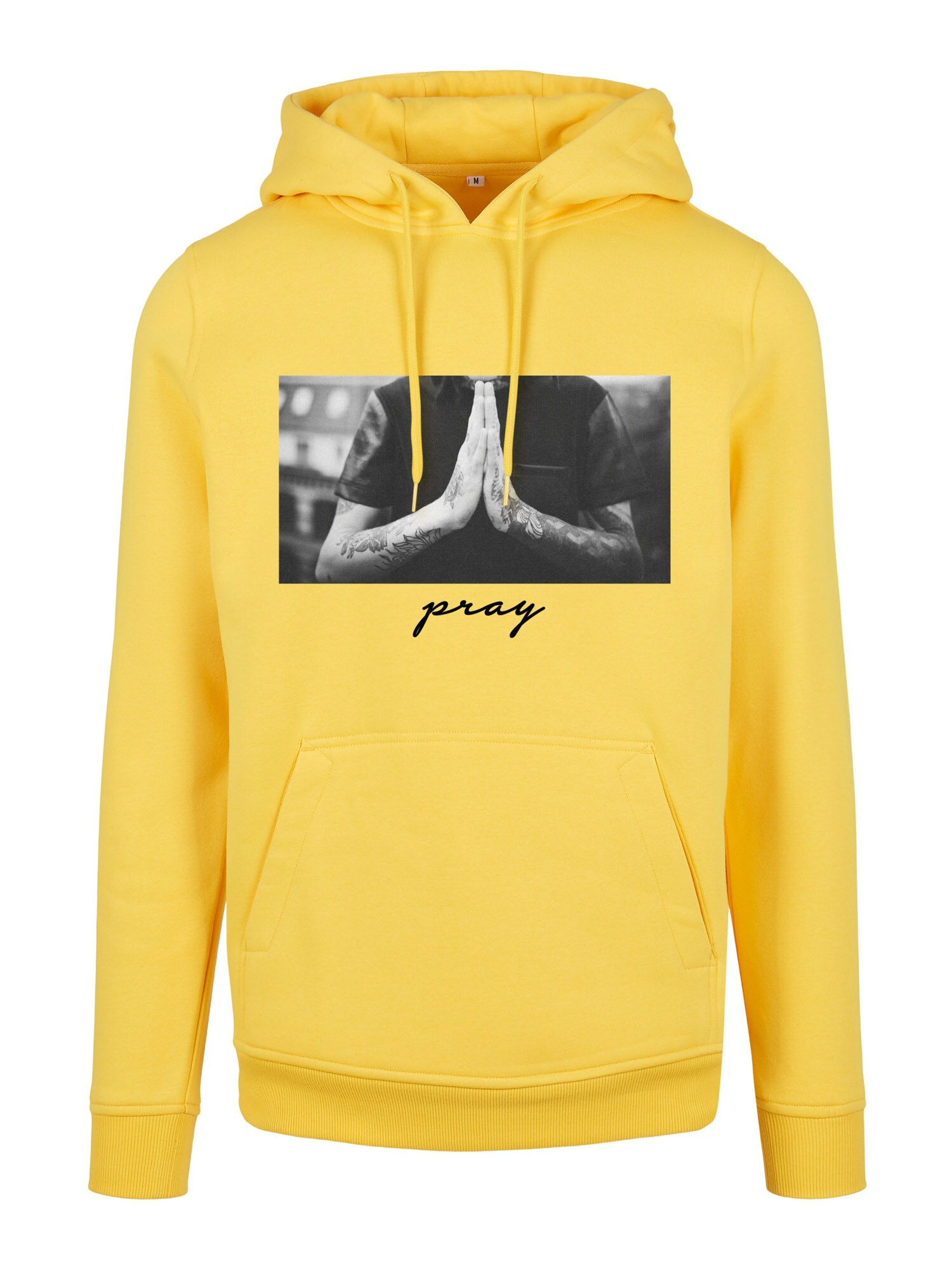 Mister Tee Mikina 'Pray'  žltá / sivá / čierna